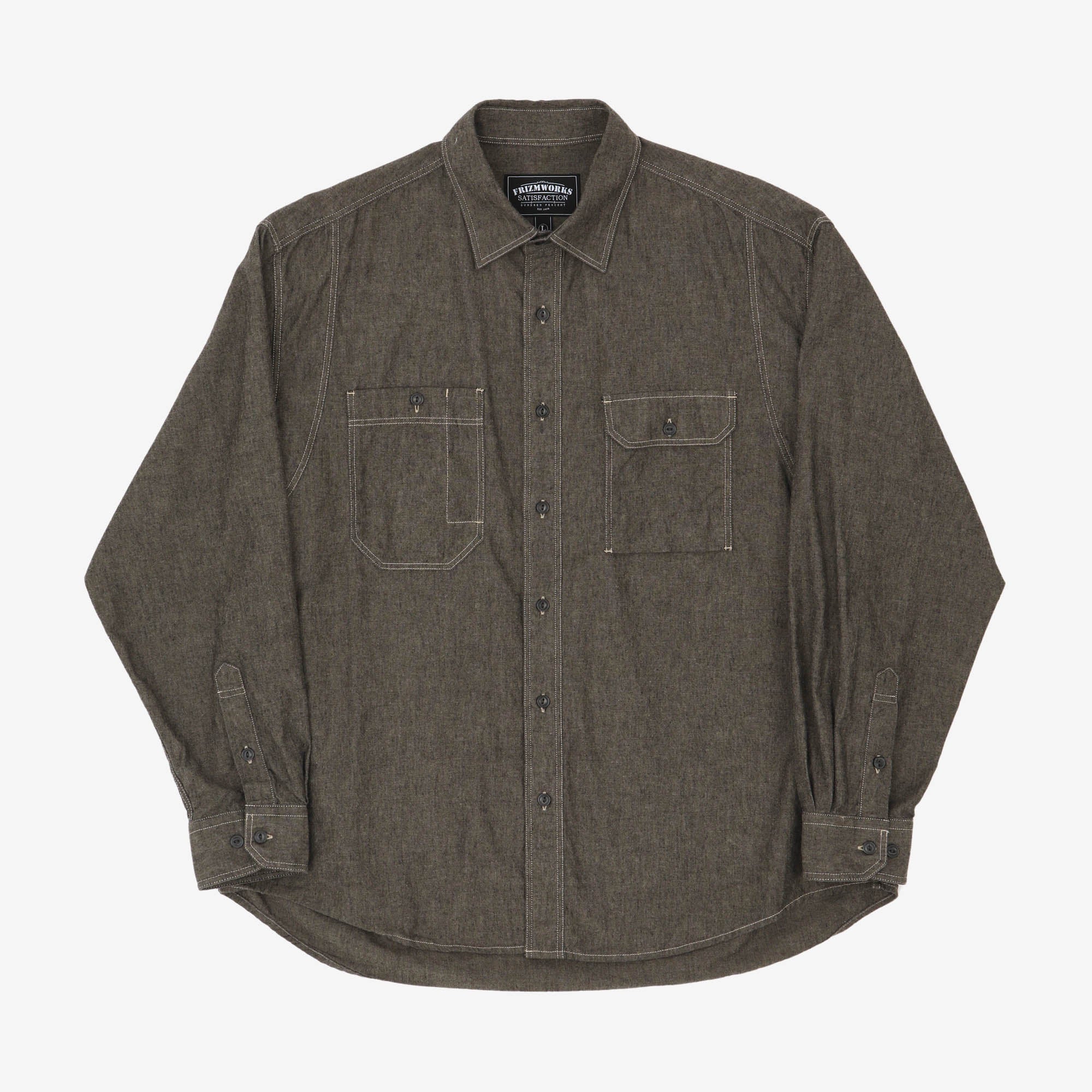 1920s Chambray Work Shirt
