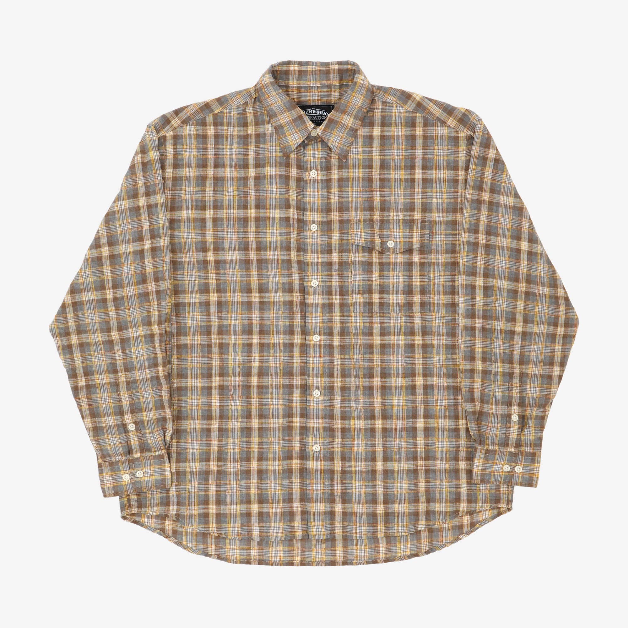 Uneven Checked Shirt
