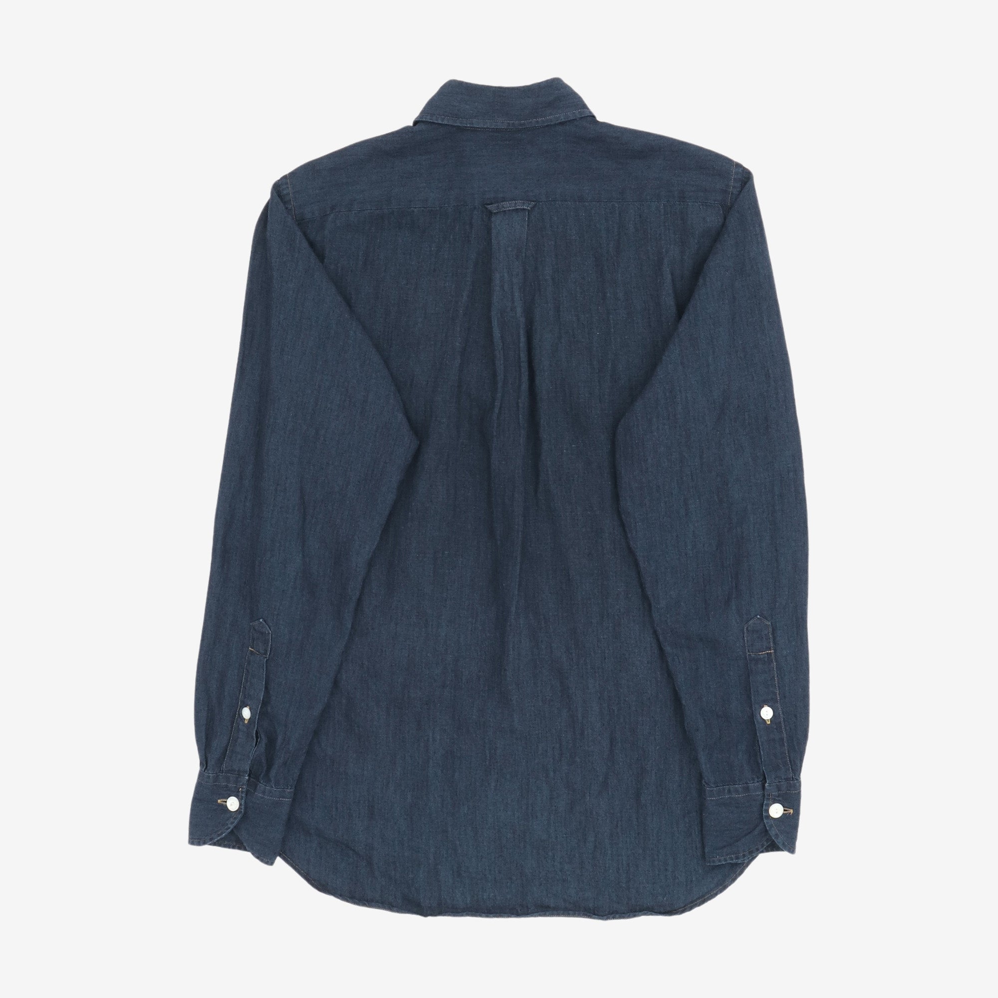 Linen Blend Two Pocket Work Shirt