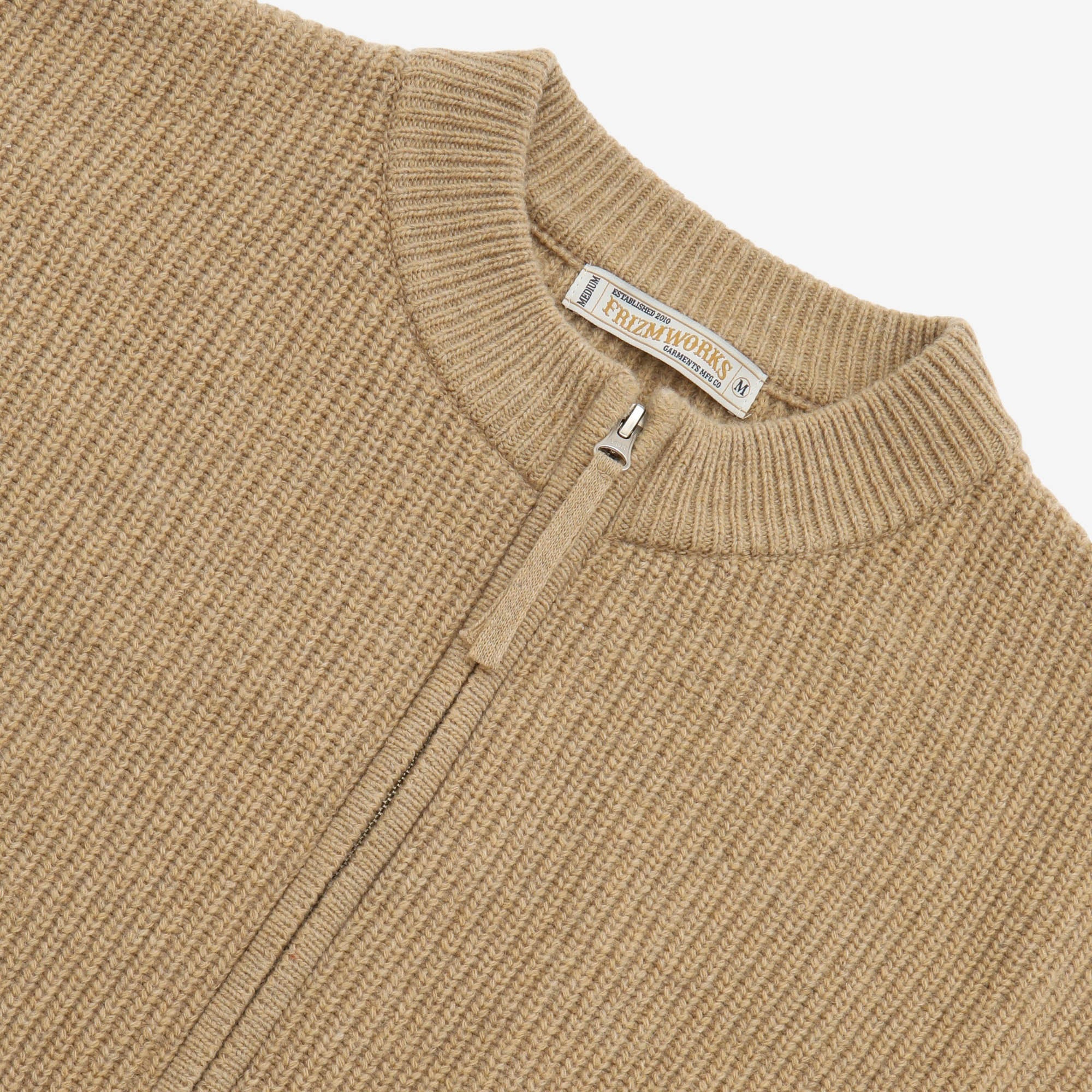 Wool Deck Zipup Cardigan