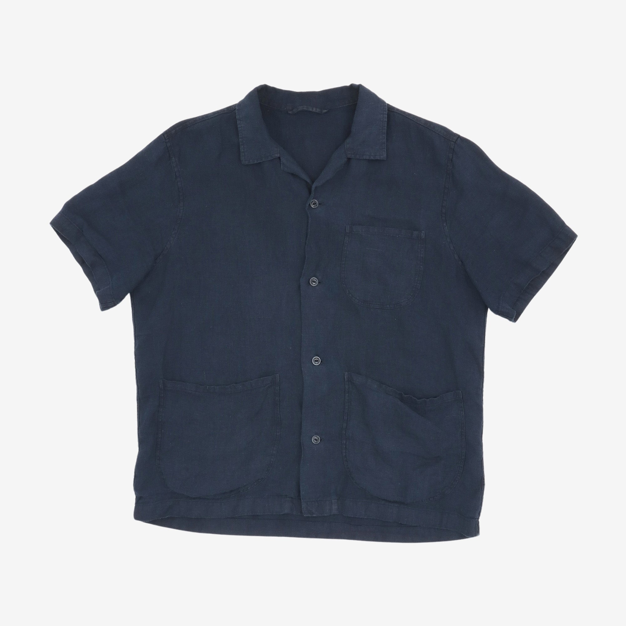 Linen Camp Collar Shirt