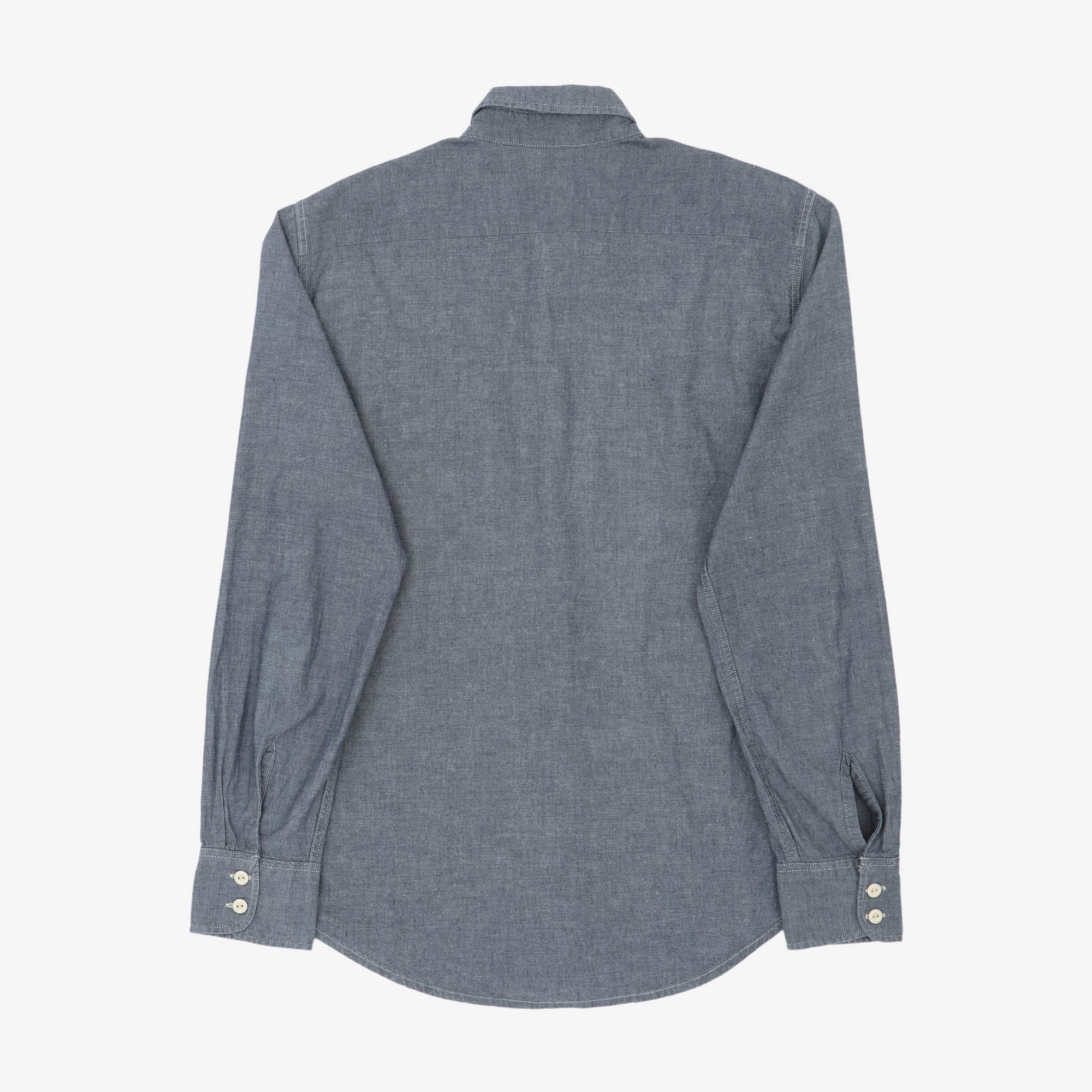 Orange Tab Chambray Shirt
