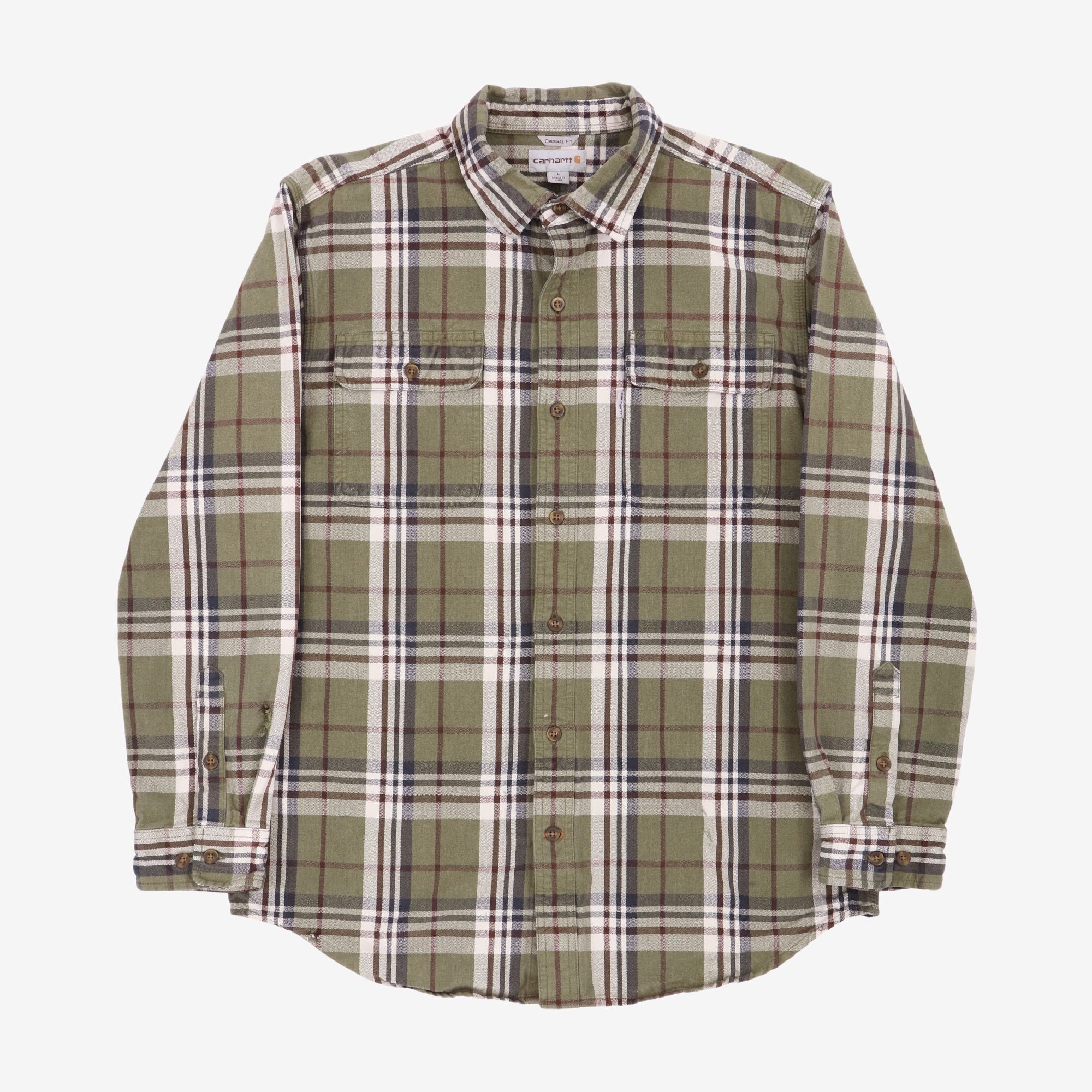 Plaid Flannel Work Shirt
