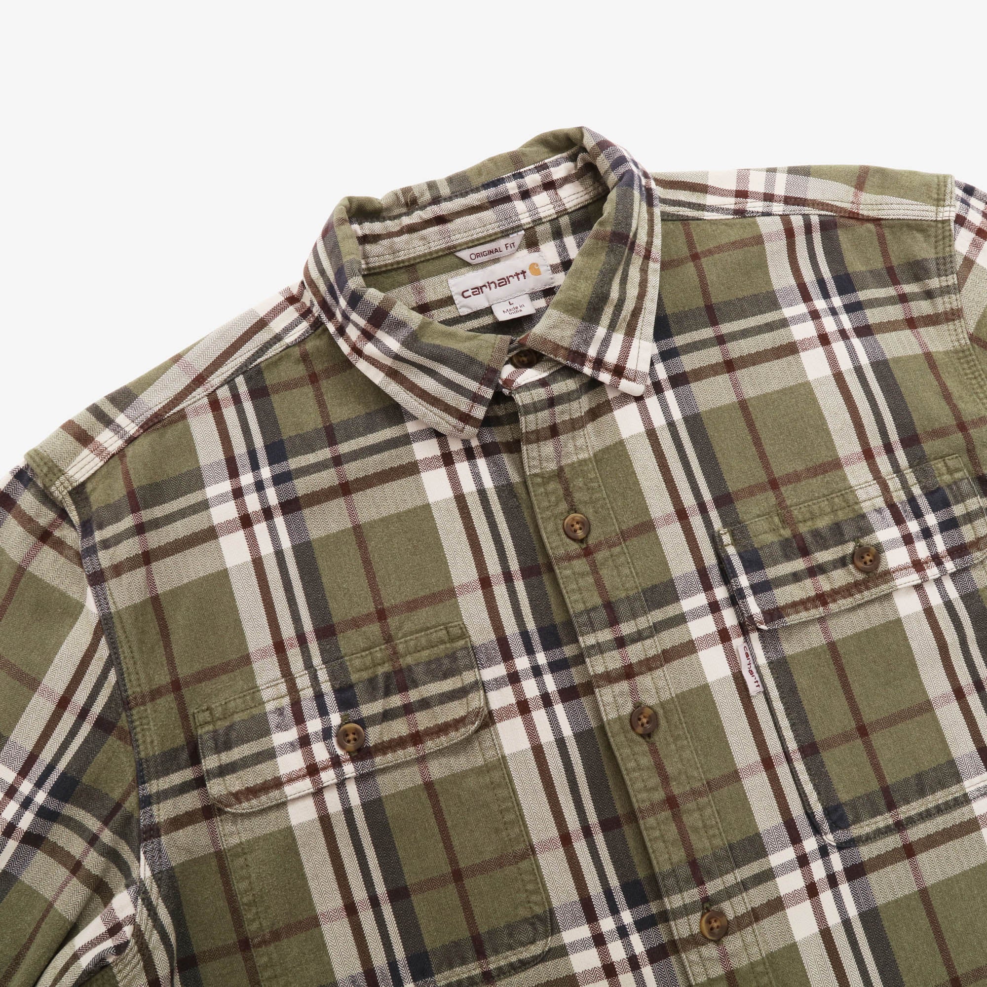 Plaid Flannel Work Shirt