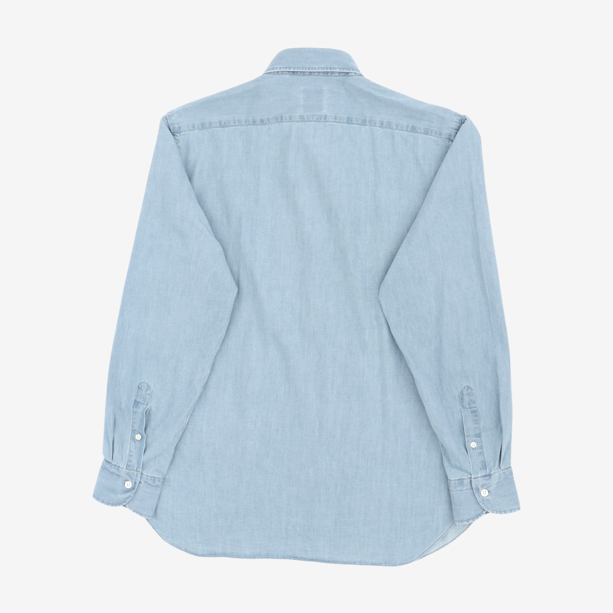 Furio Spread Collar Denim Shirt