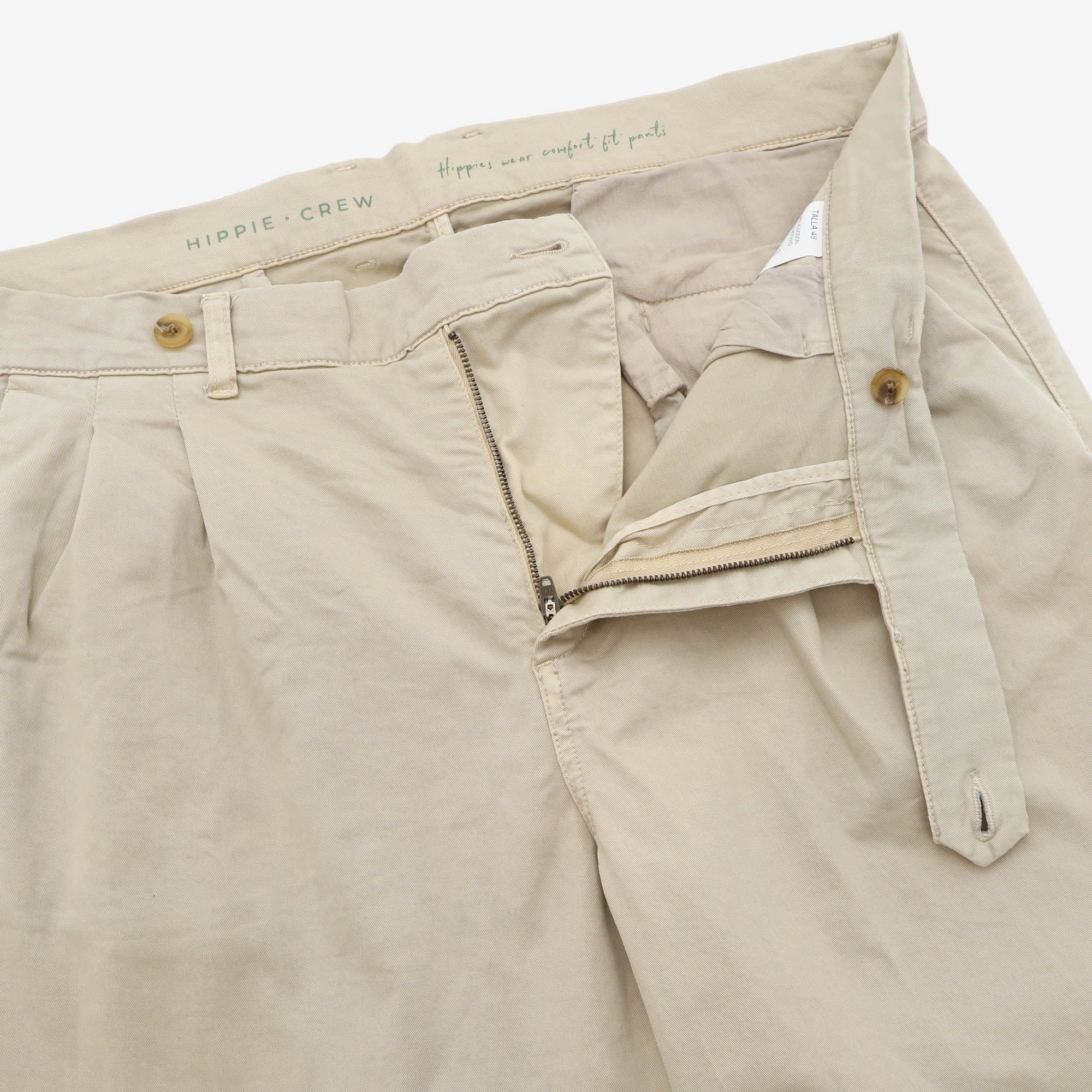 Pleated Cotton Trousers (37W X 29L)