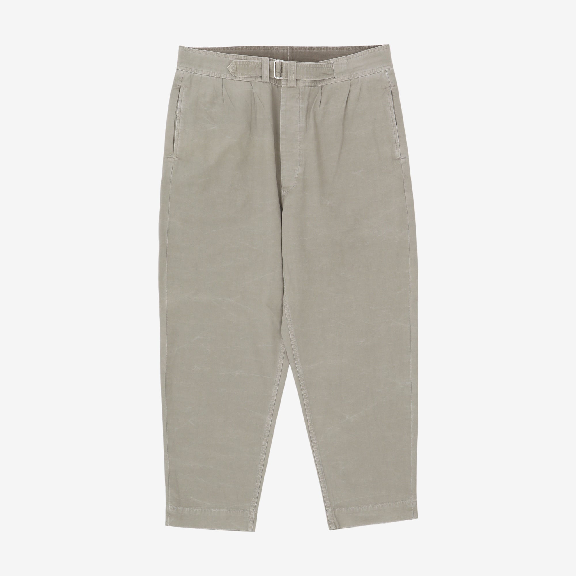 Relaxed Fit Pleated Chambray Trousers (36W X 27L)