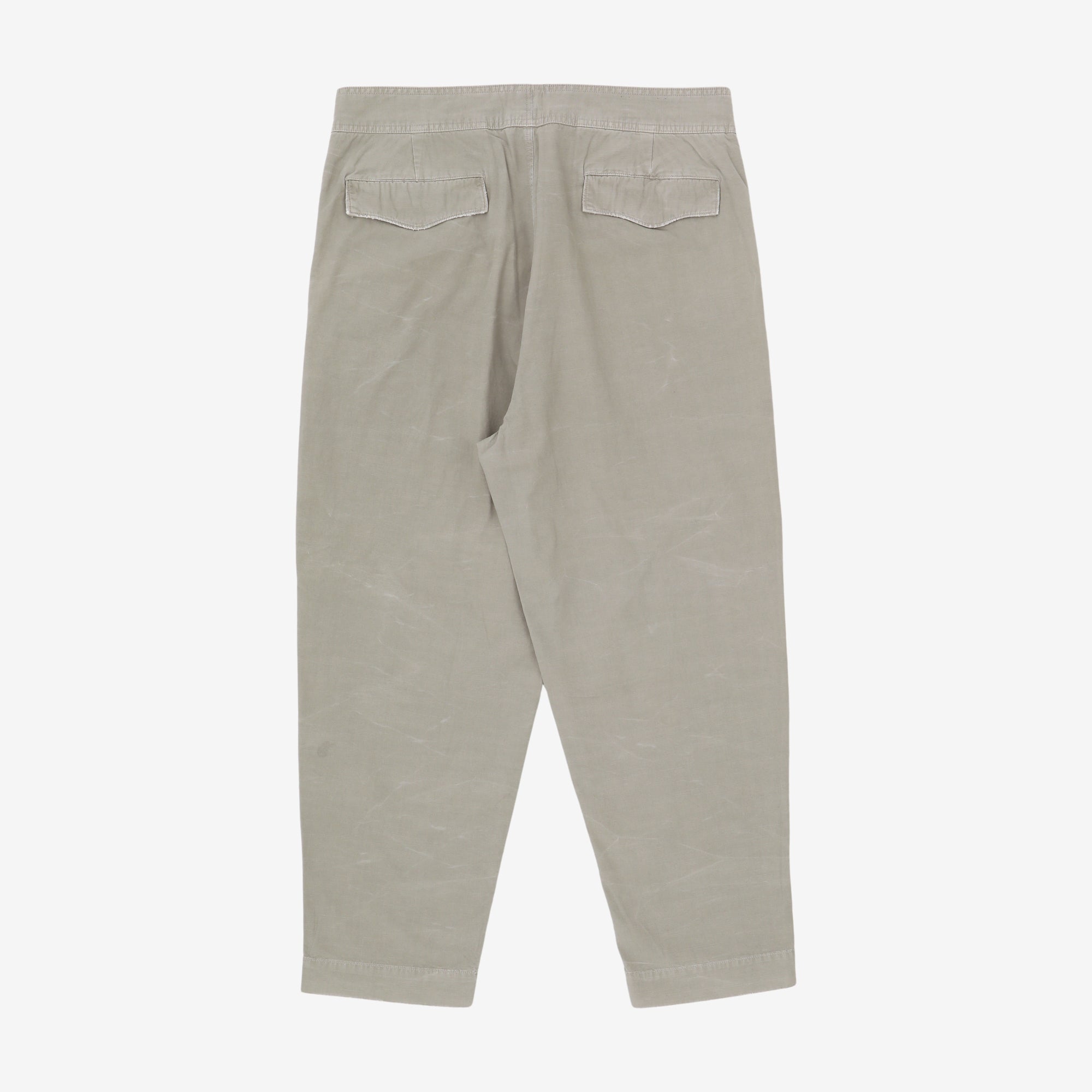 Relaxed Fit Pleated Chambray Trousers (36W X 27L)