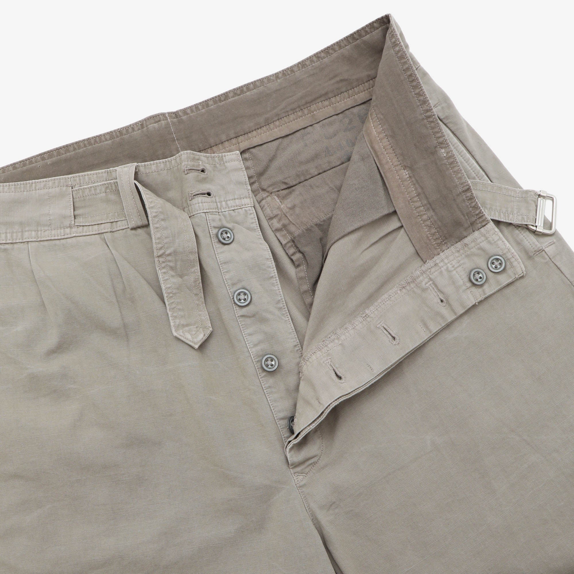 Relaxed Fit Pleated Chambray Trousers (36W X 27L)