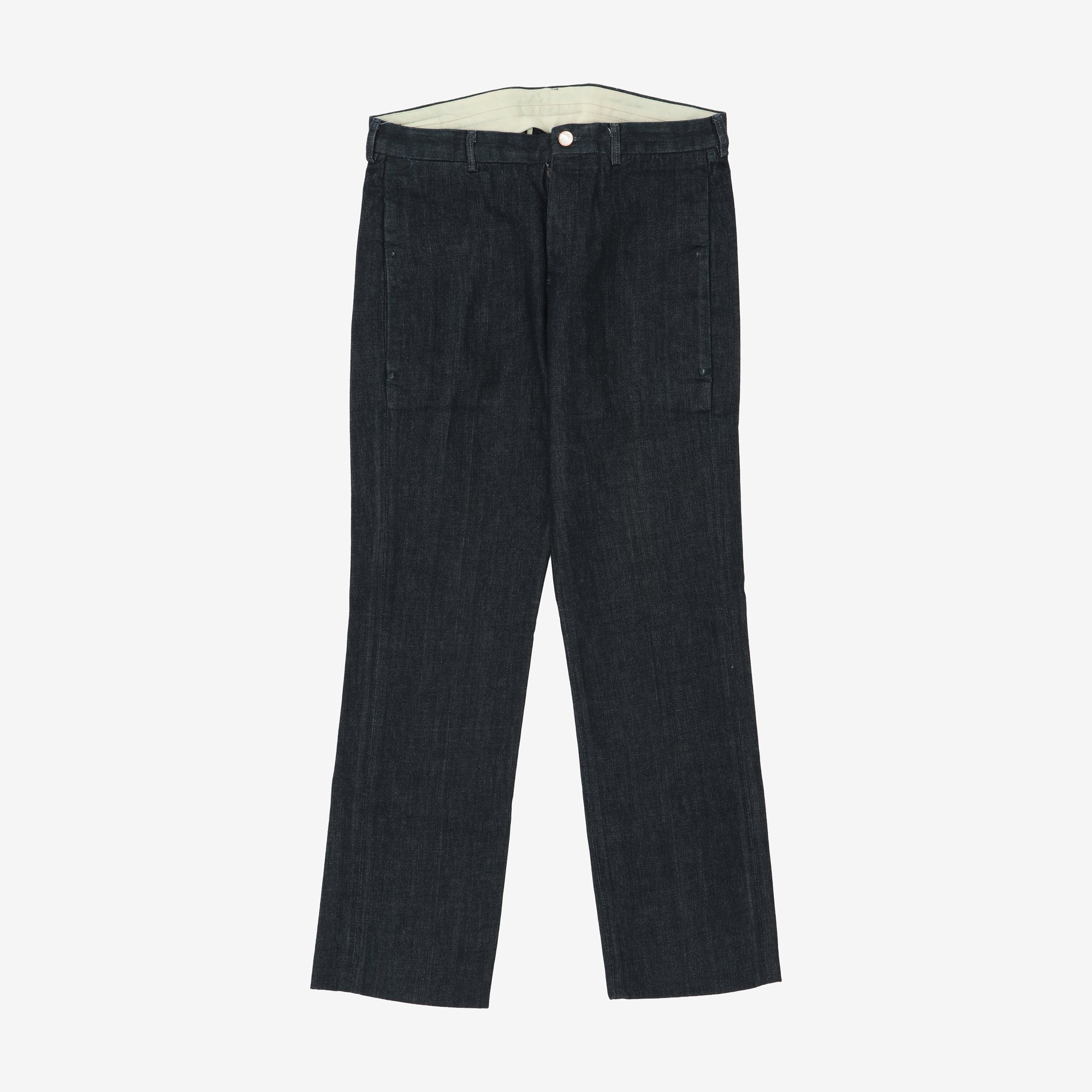 2000s Red Denim Worker Pants (33W X 32L)