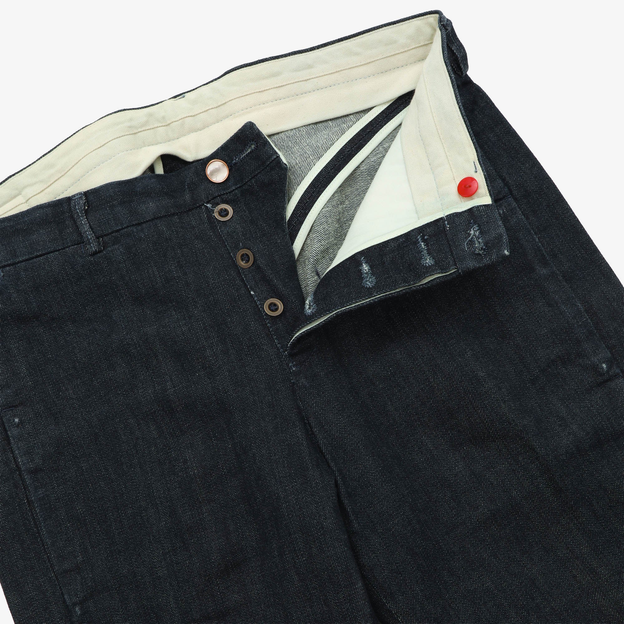 2000s Red Denim Worker Pants (33W X 32L)