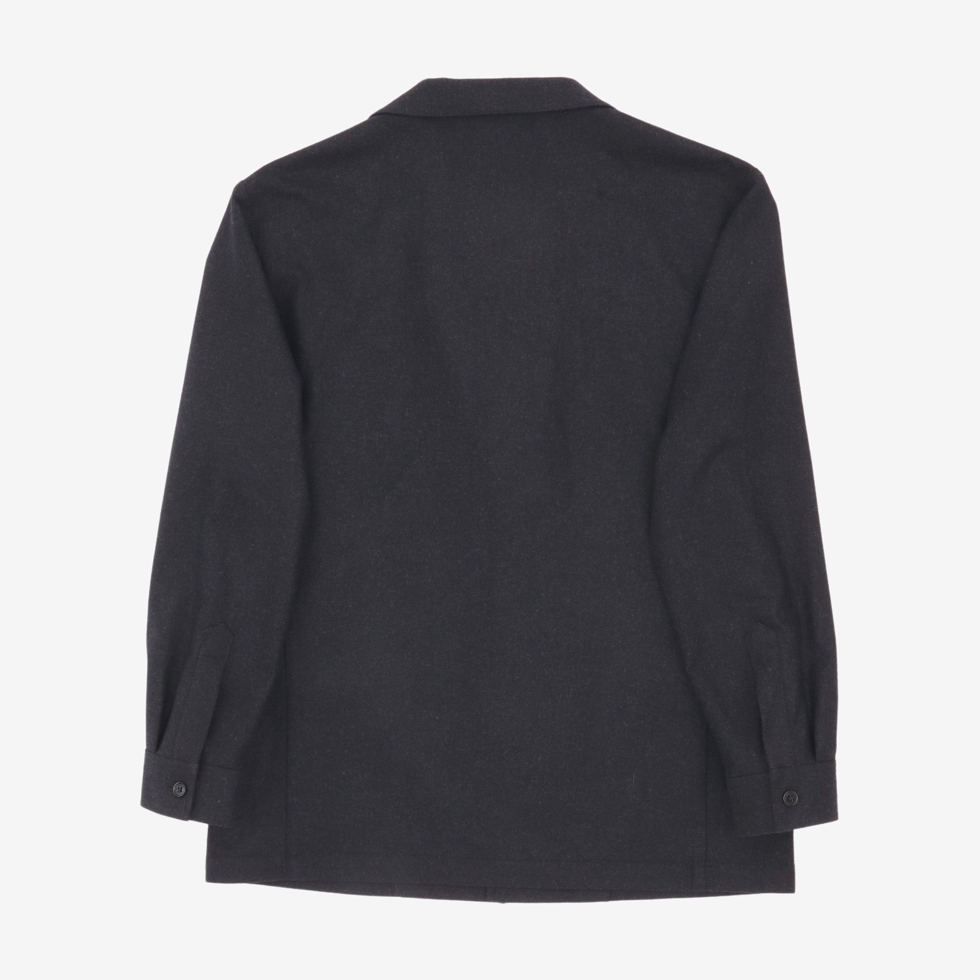 Unstructured Wool Blazer