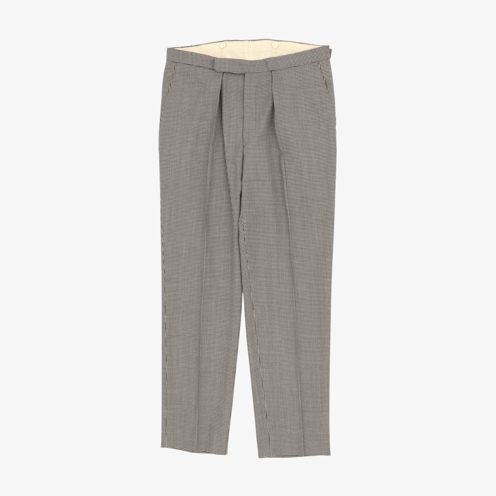 Wool Puppytooth Trousers (35W X 31.5L)
