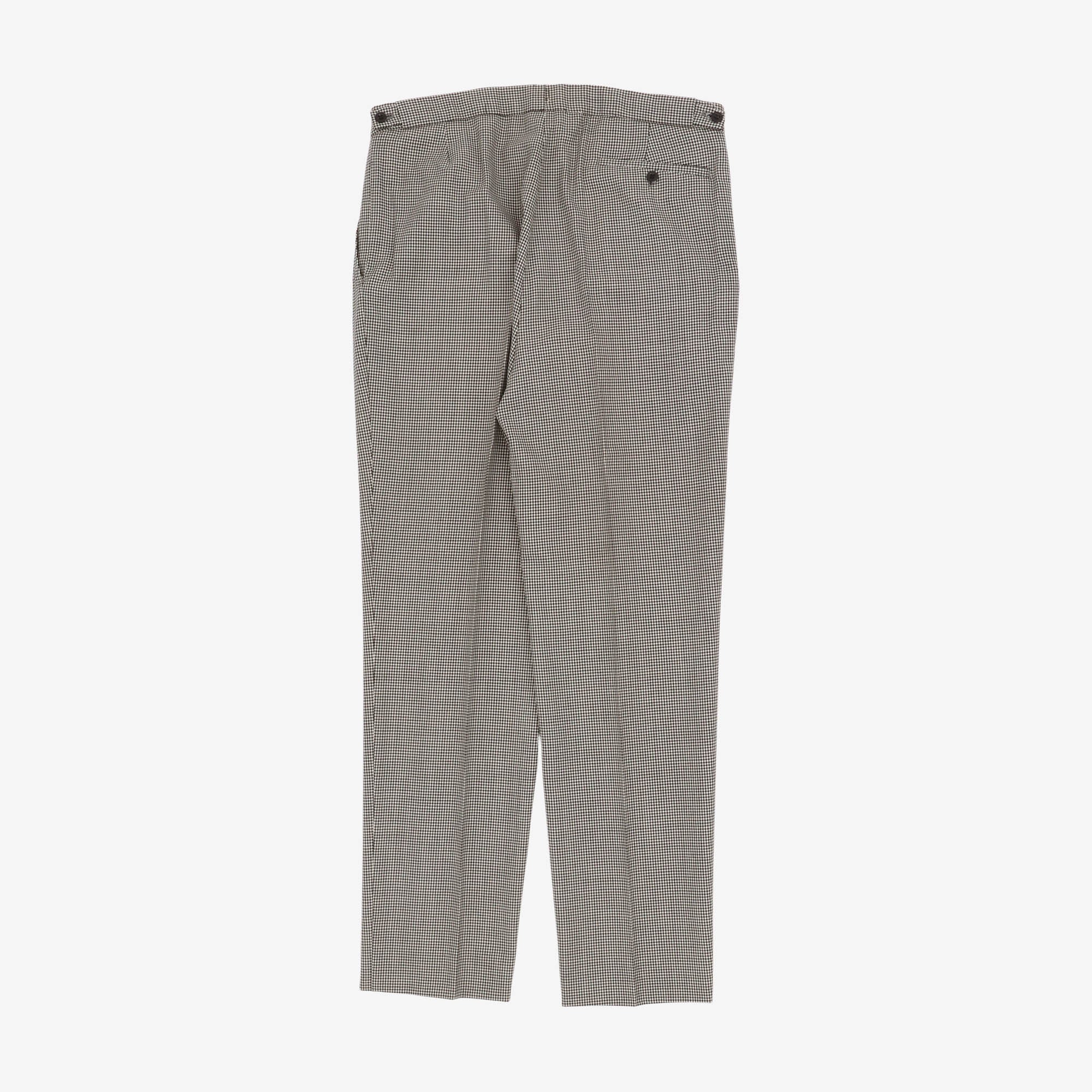 Wool Puppytooth Trousers (35W X 31.5L)