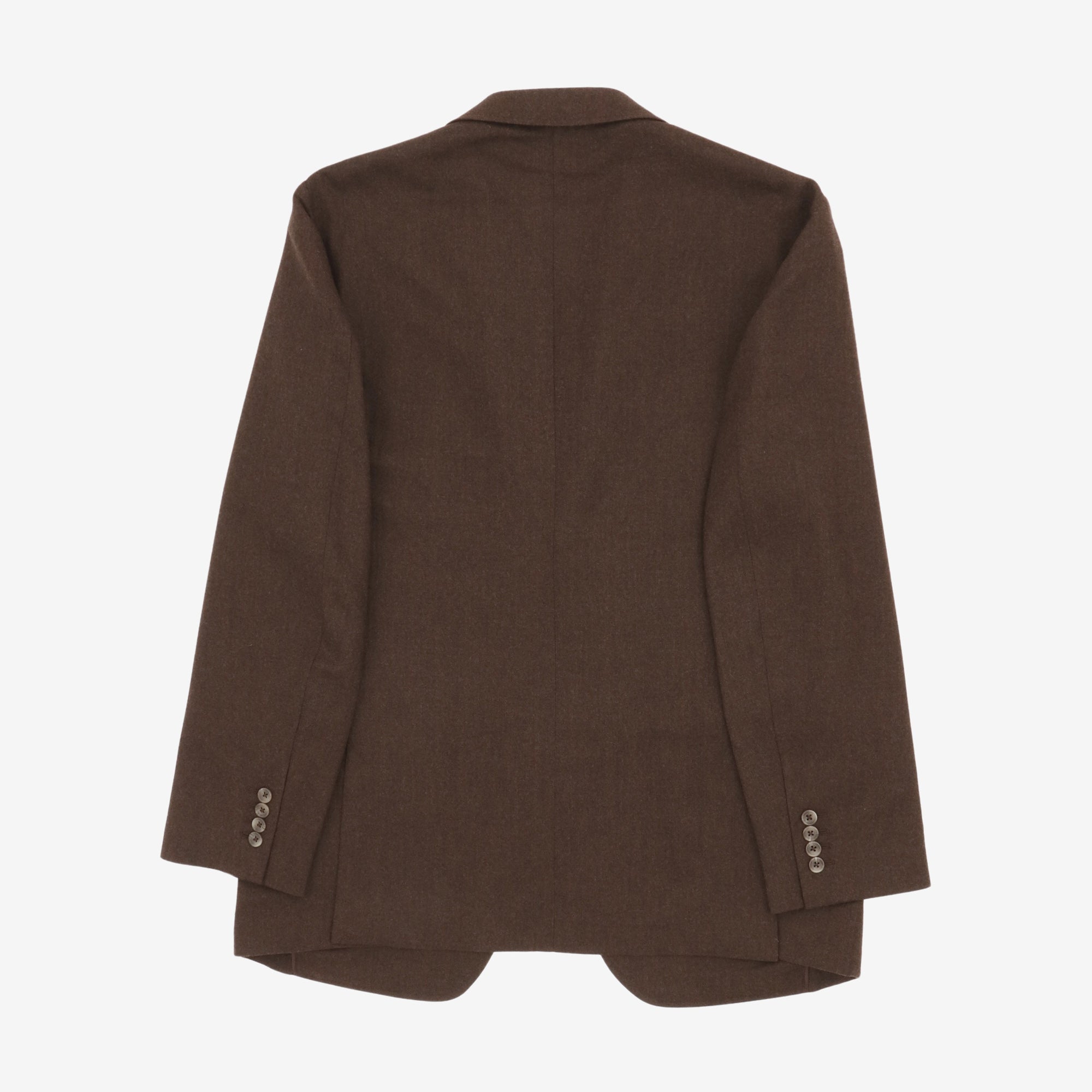 Unstructured Wool Flannel Suit