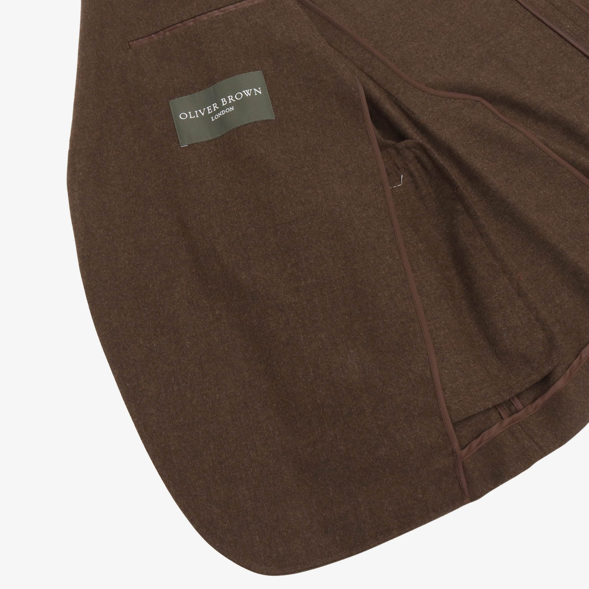 Unstructured Wool Flannel Suit