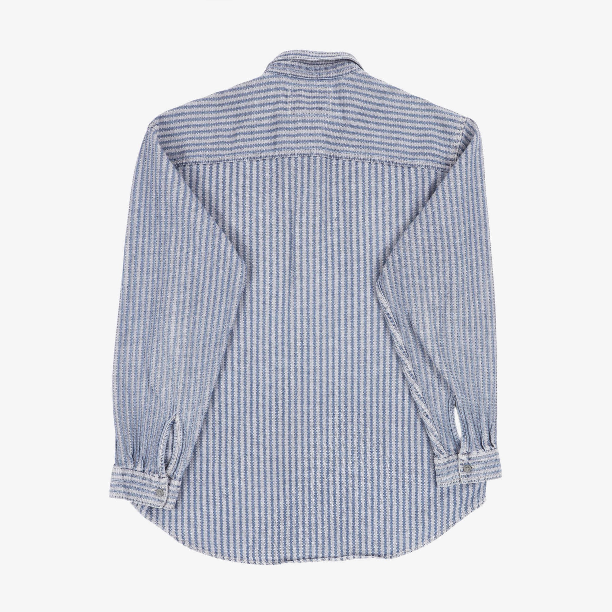 Vintage 1997 Railroad Stripe Work Shirt