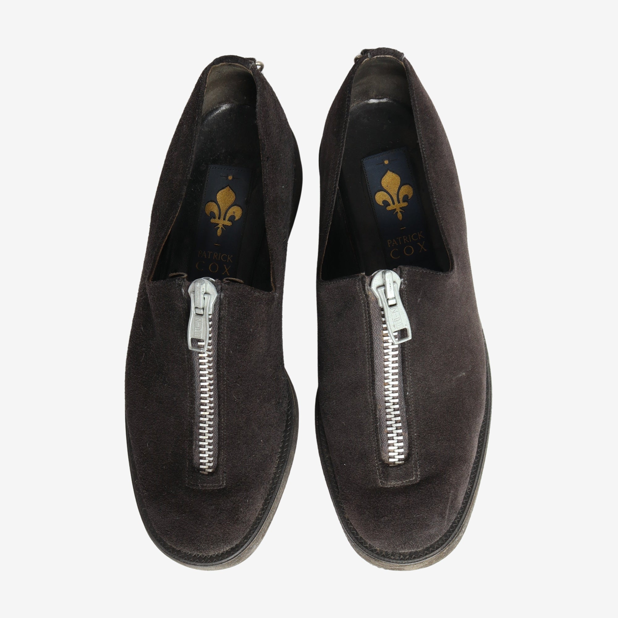 Vintage Suede Front Zip Shoes