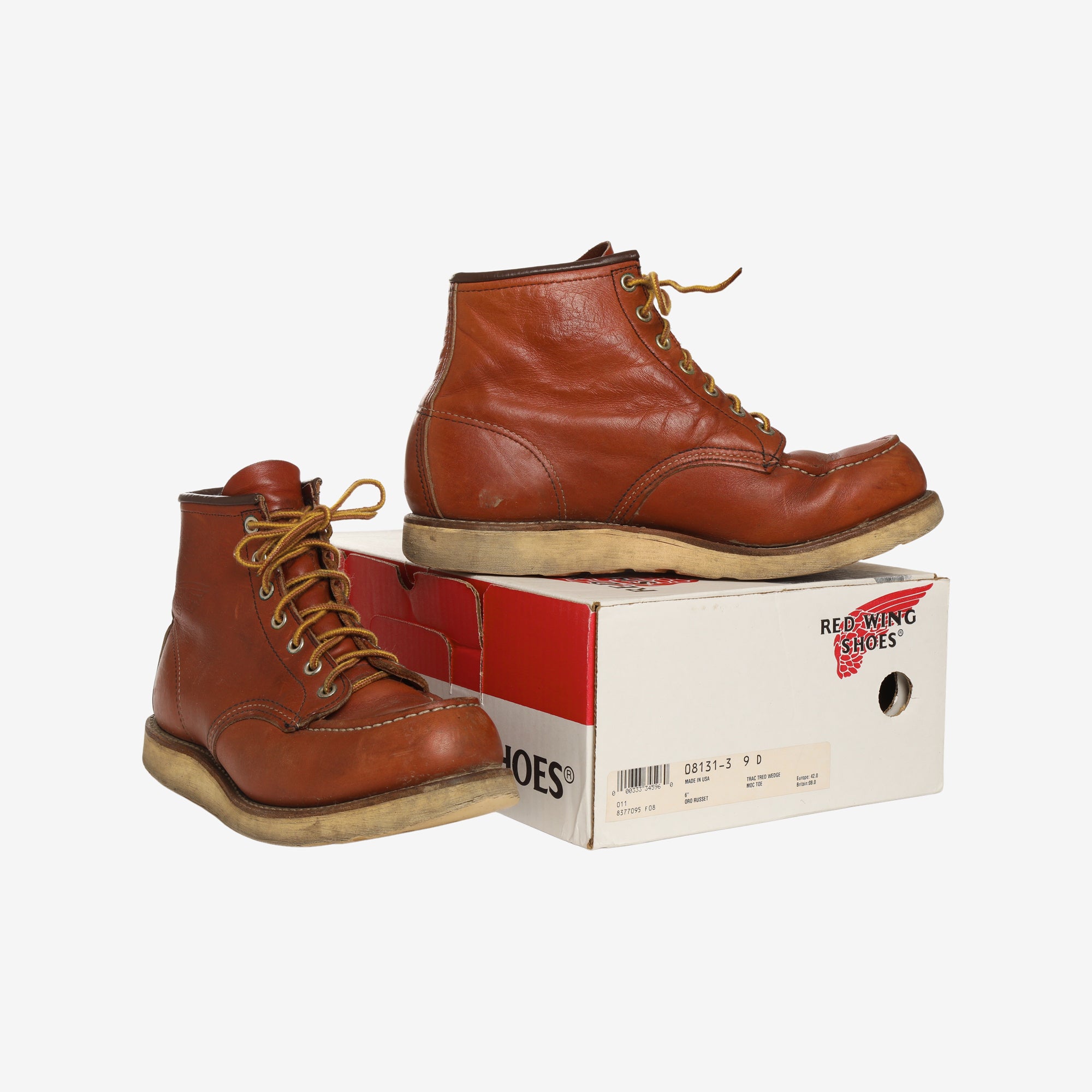 8131 Heritage Classic Moc Toe Boots (UK8)