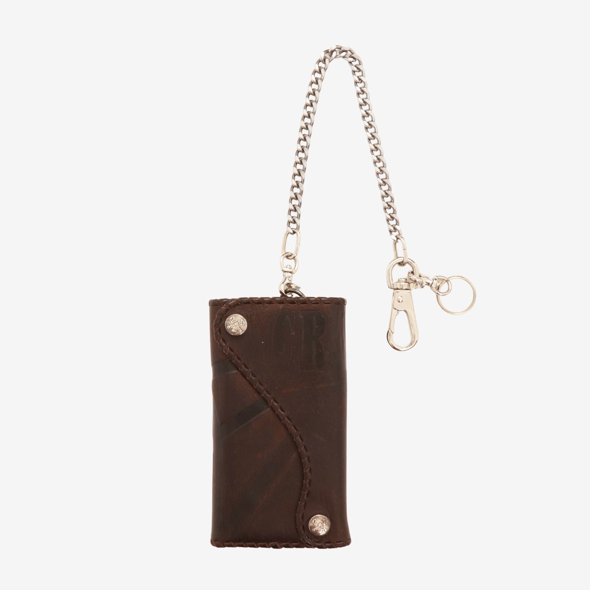 Leather Biker Wallet + Chain