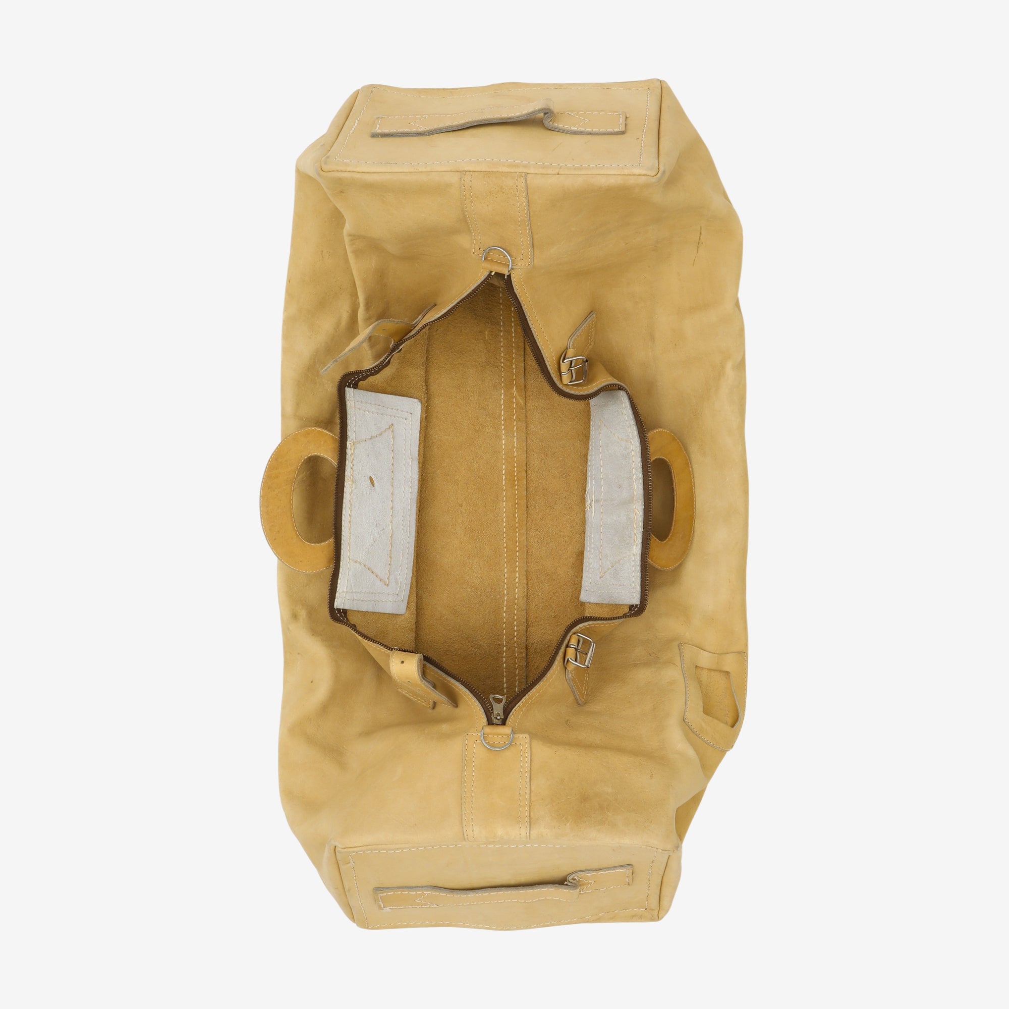 70s Leather Weekend Duffle Bag