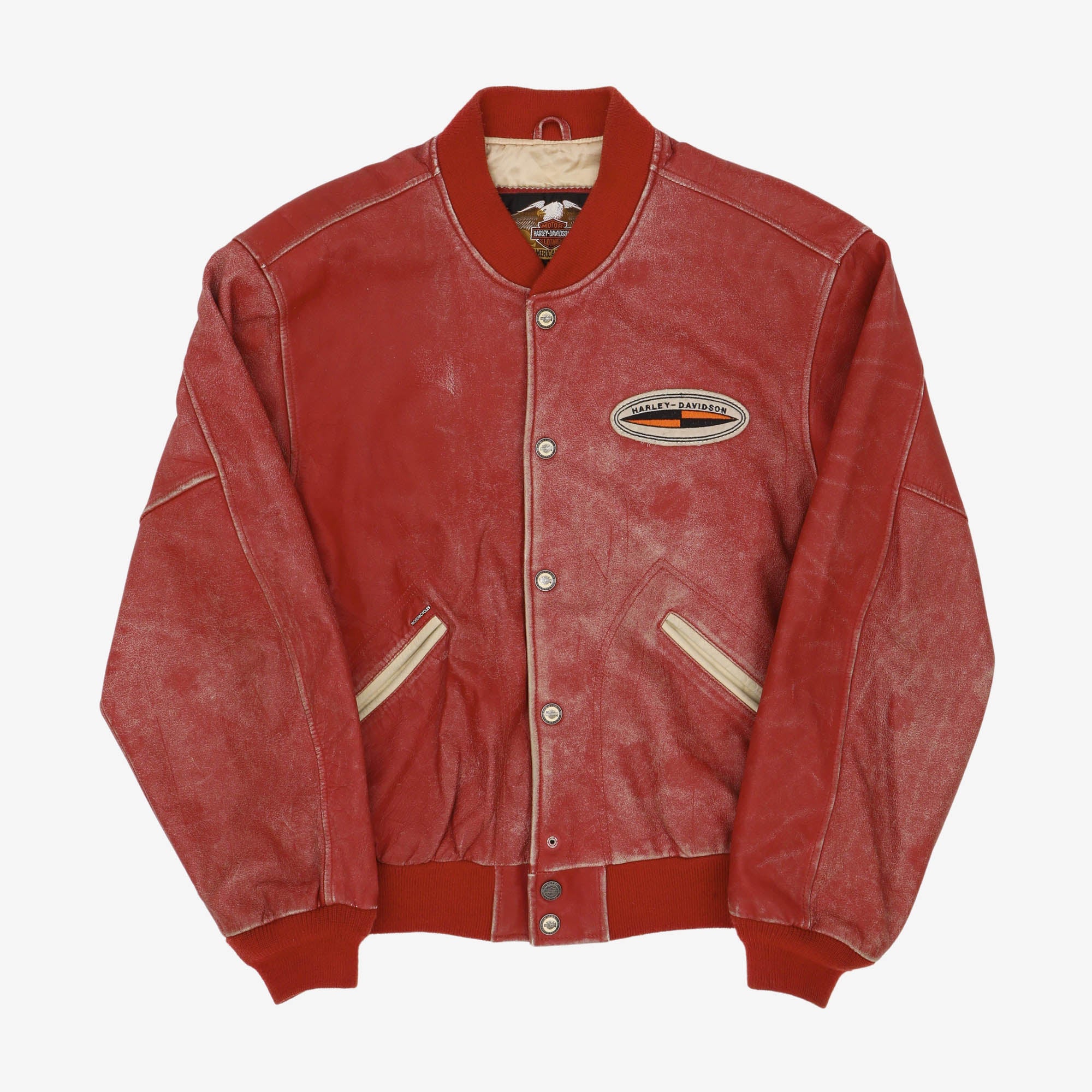 Harley Davidson Leather Varsity Jacket