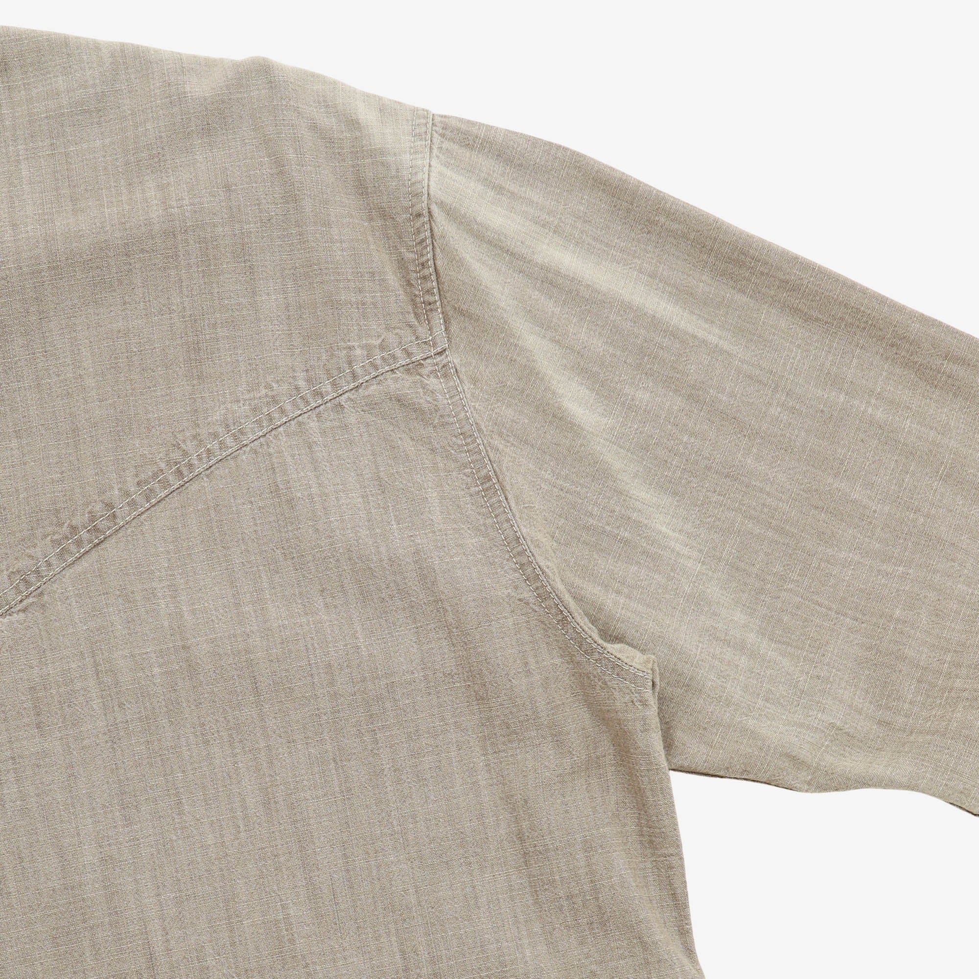 Vintage Asymmetric Chambray Shirt