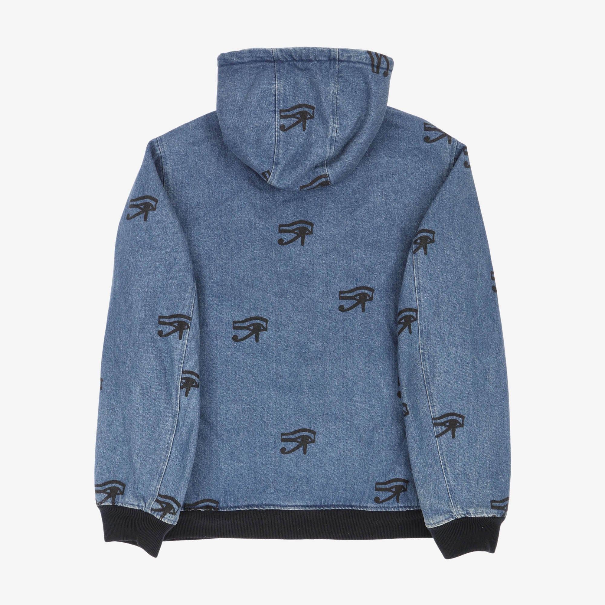 Eye of Horus Denim Hooded Work Jacket