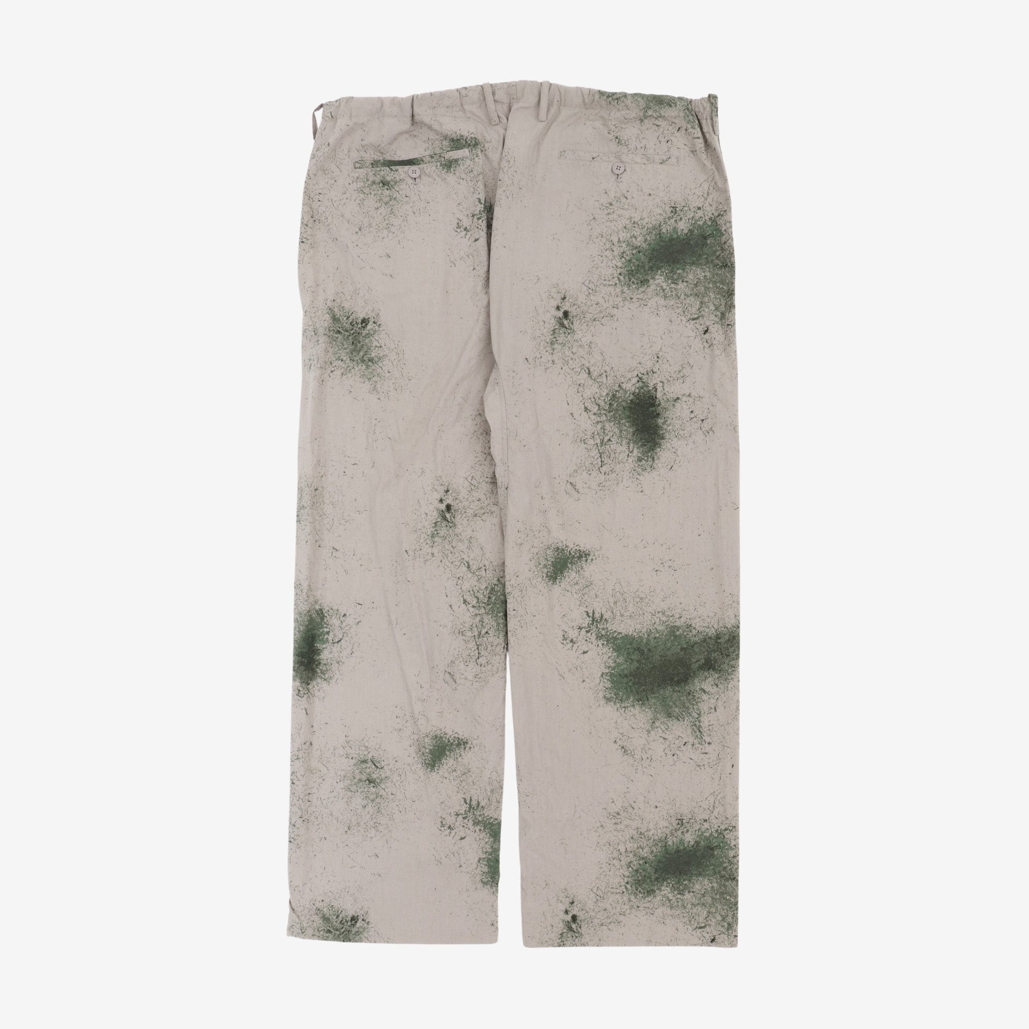 Paint Splattered Wide Easy Pants