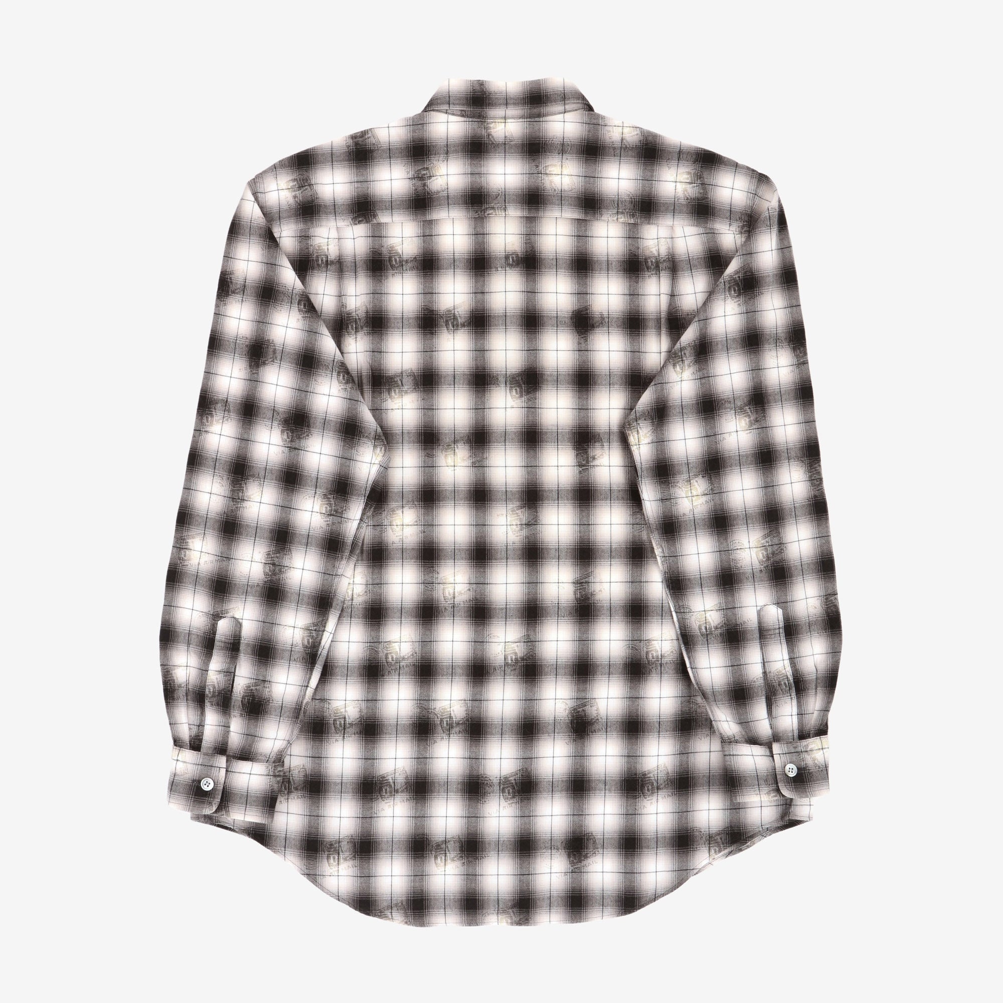 Printed Check LS Shirt