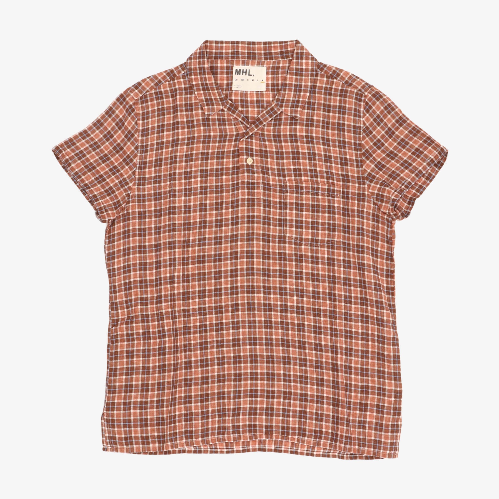Check Linen PO Shirt