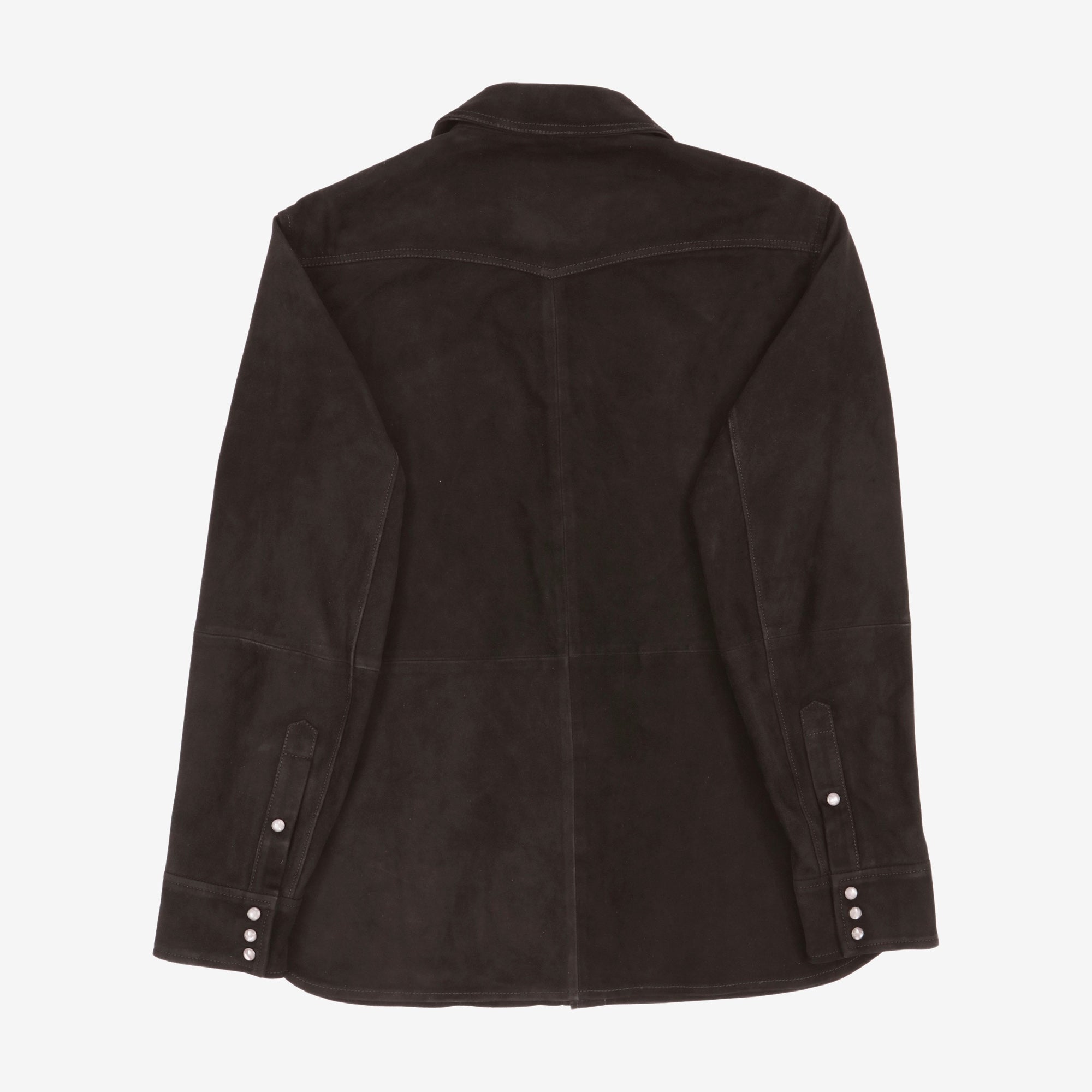Italian Suede Western Shirt Jacket