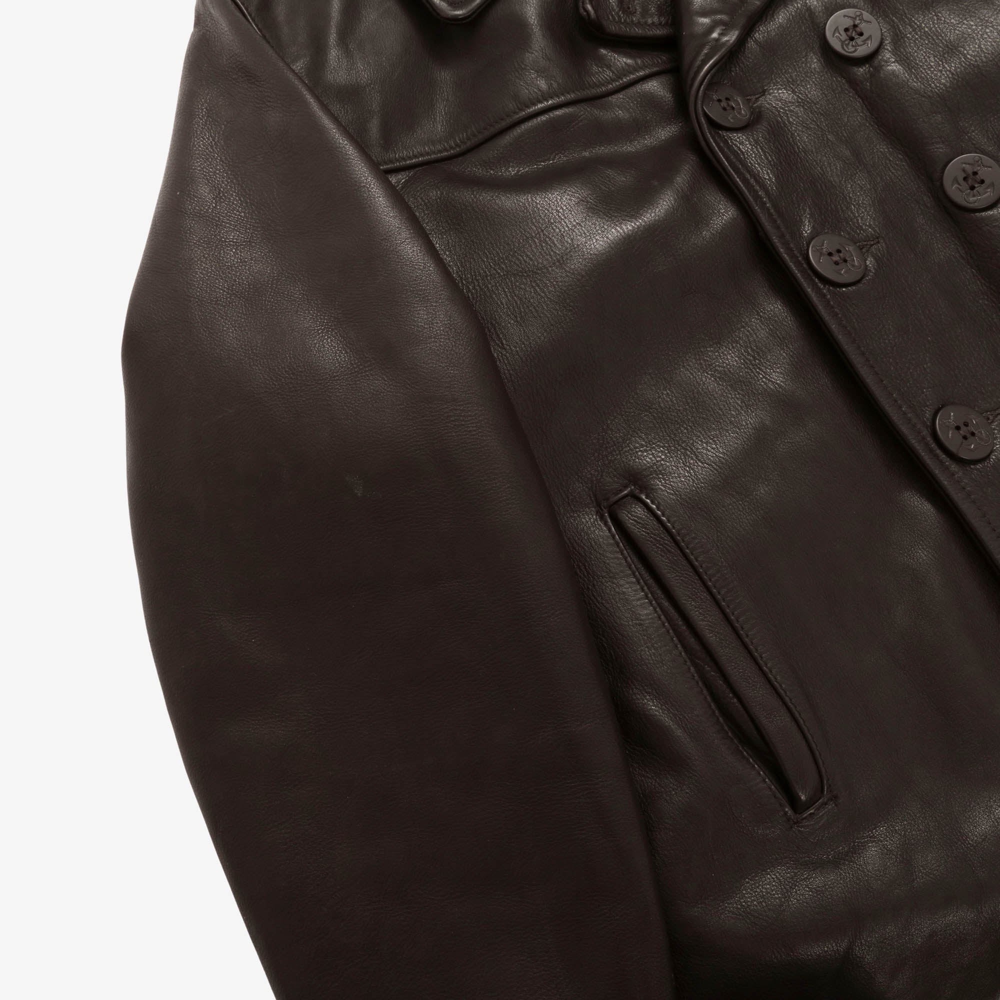 Leather US 740N Pea Jacket