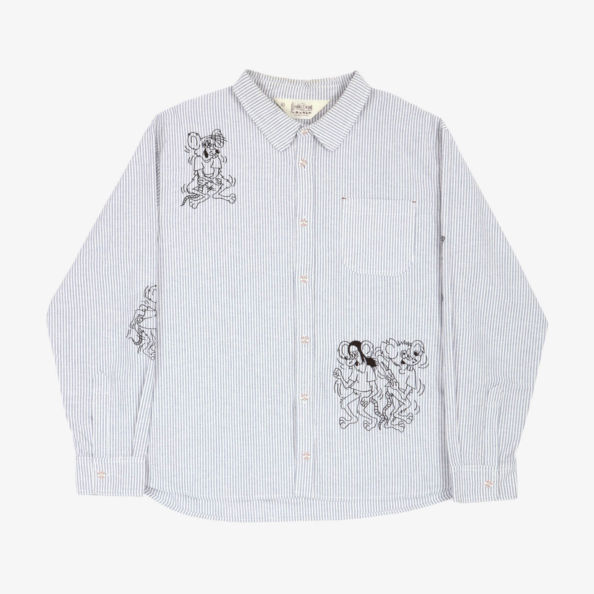 Striped Oxford Mouse Shirt
