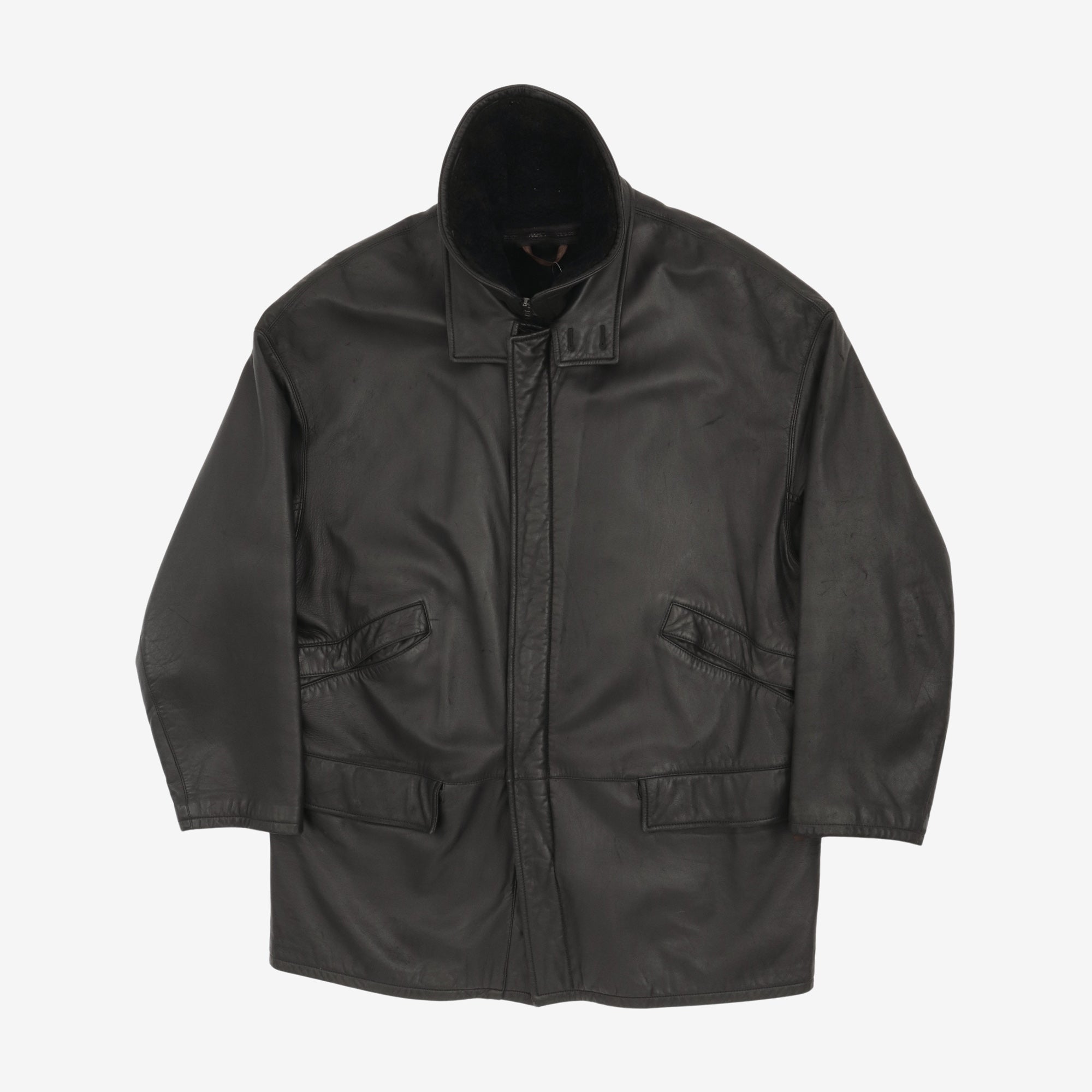 Vintage Leather Car Coat