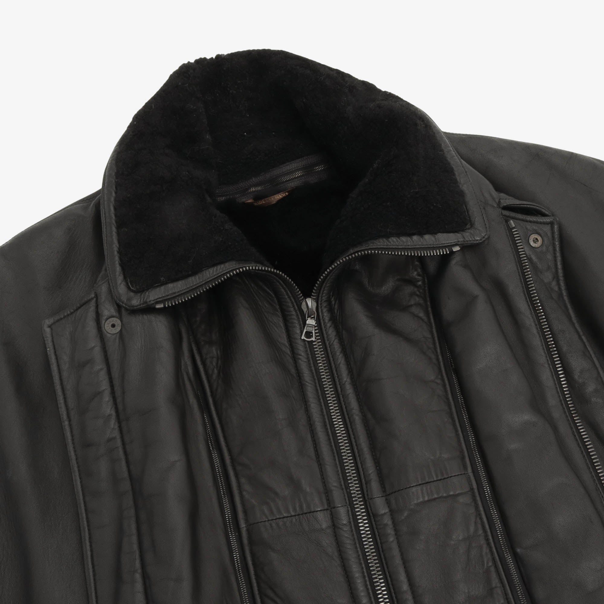 Vintage Leather Car Coat