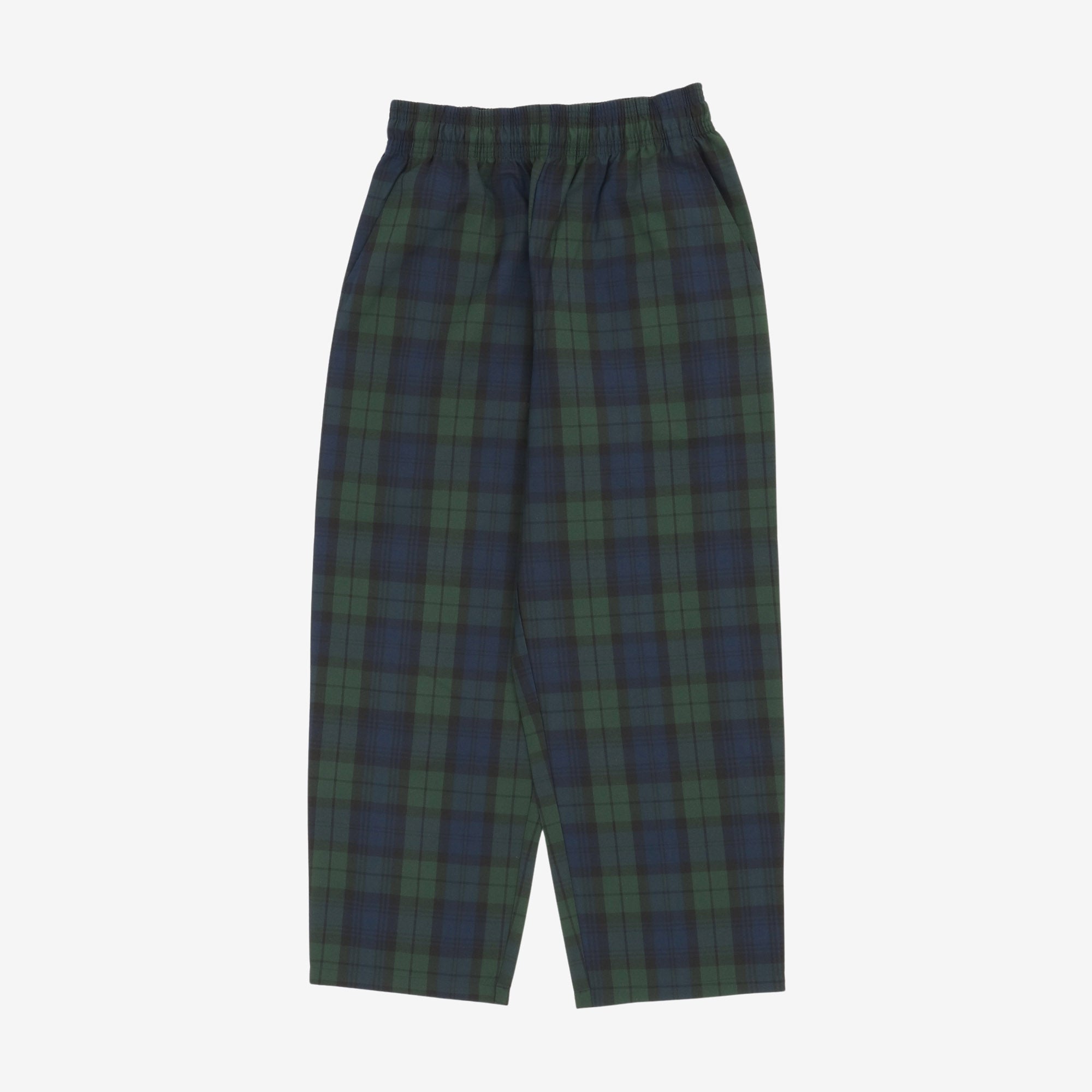 High Wide Check Chefs Pants