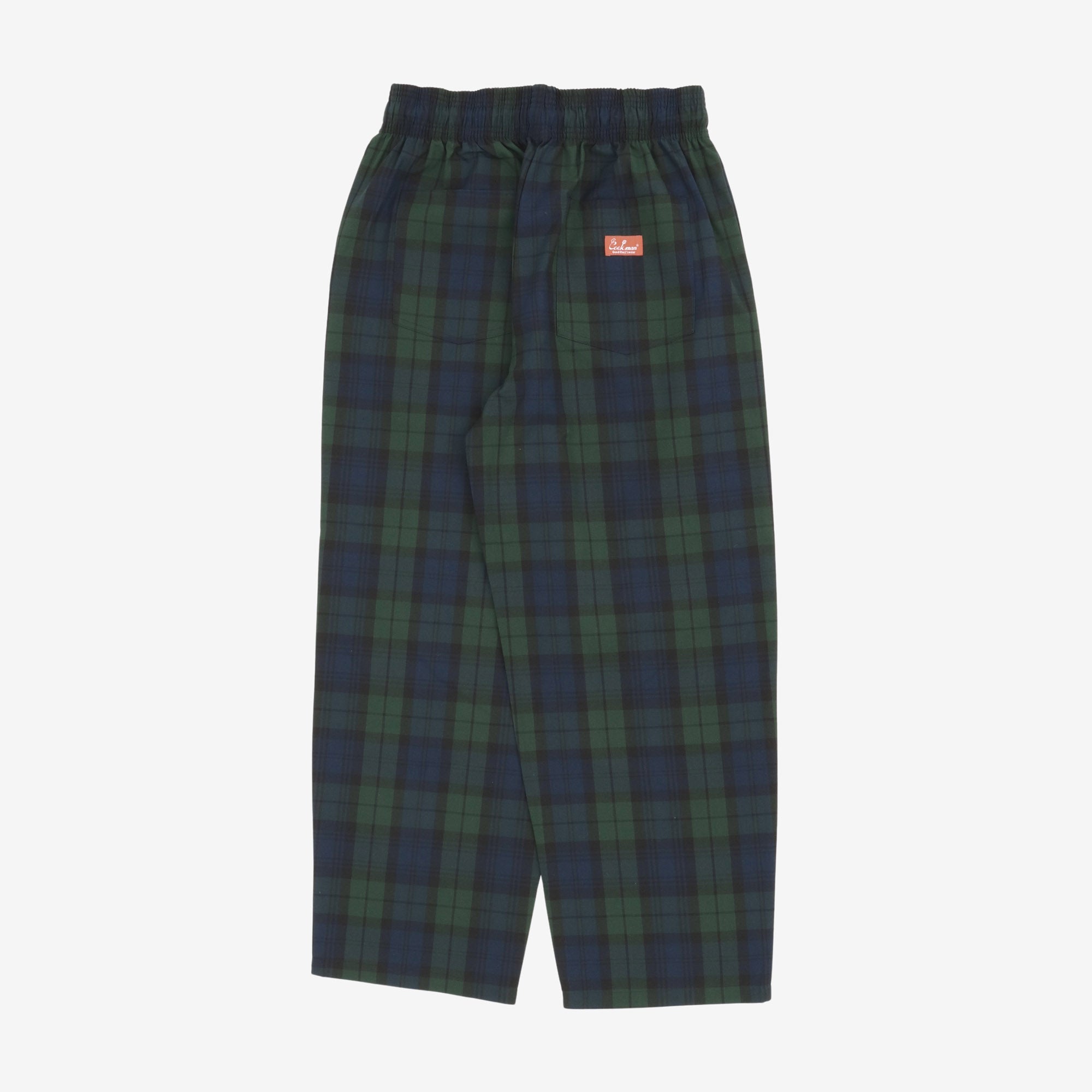 High Wide Check Chefs Pants