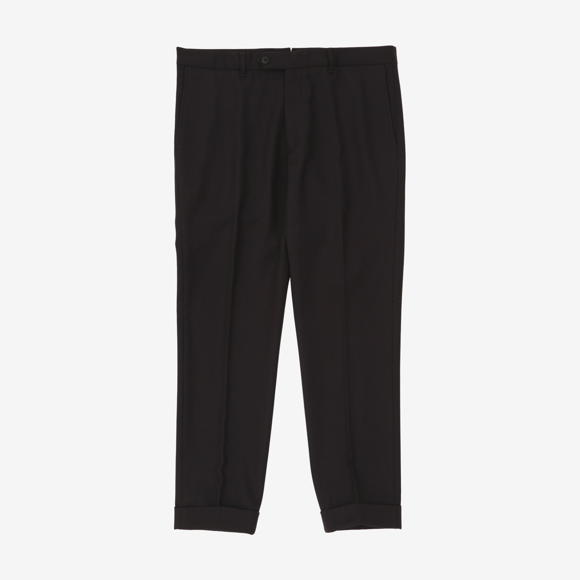 Virgin Wool Tailored Trousers (34W X 28L)