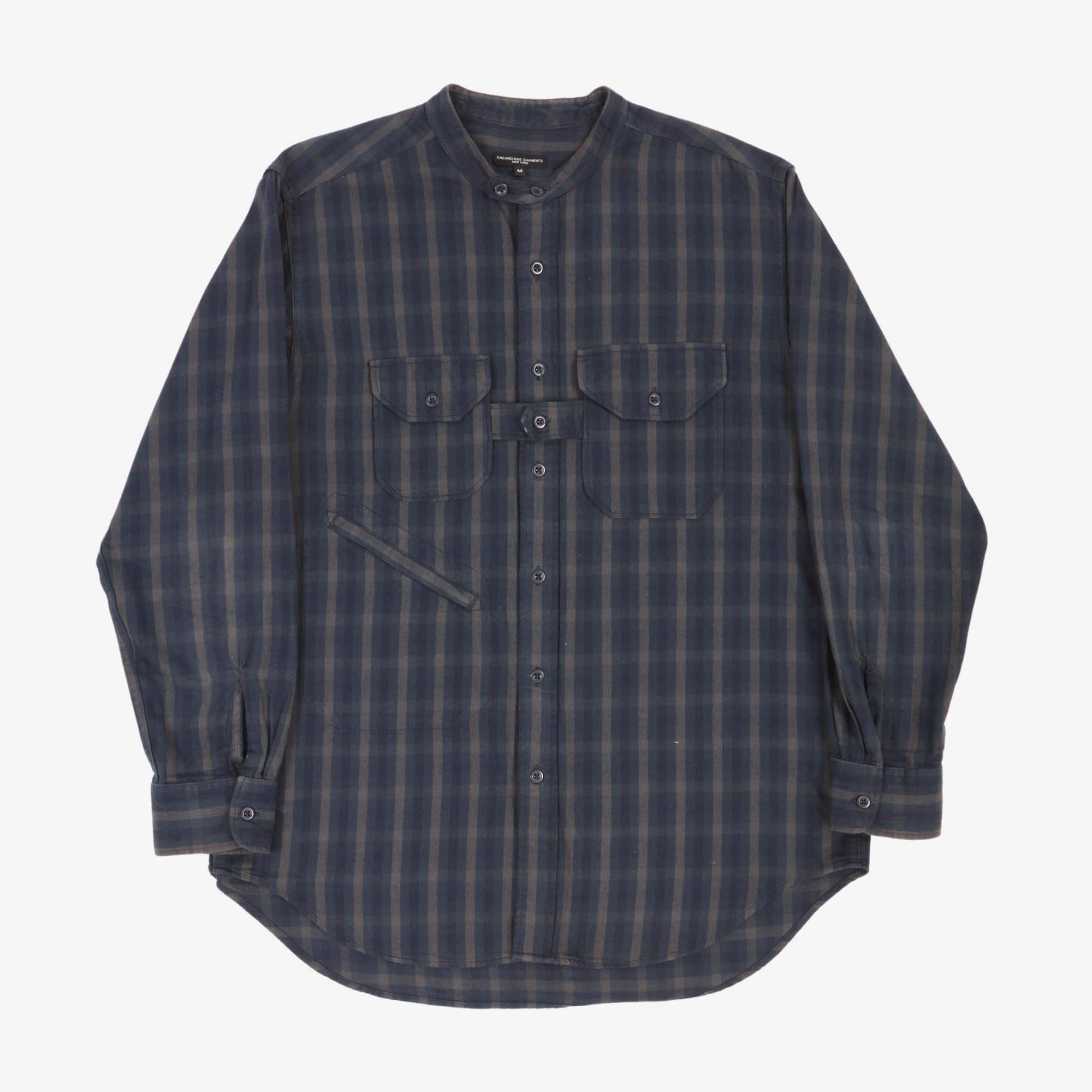 Banded Collar Shirt