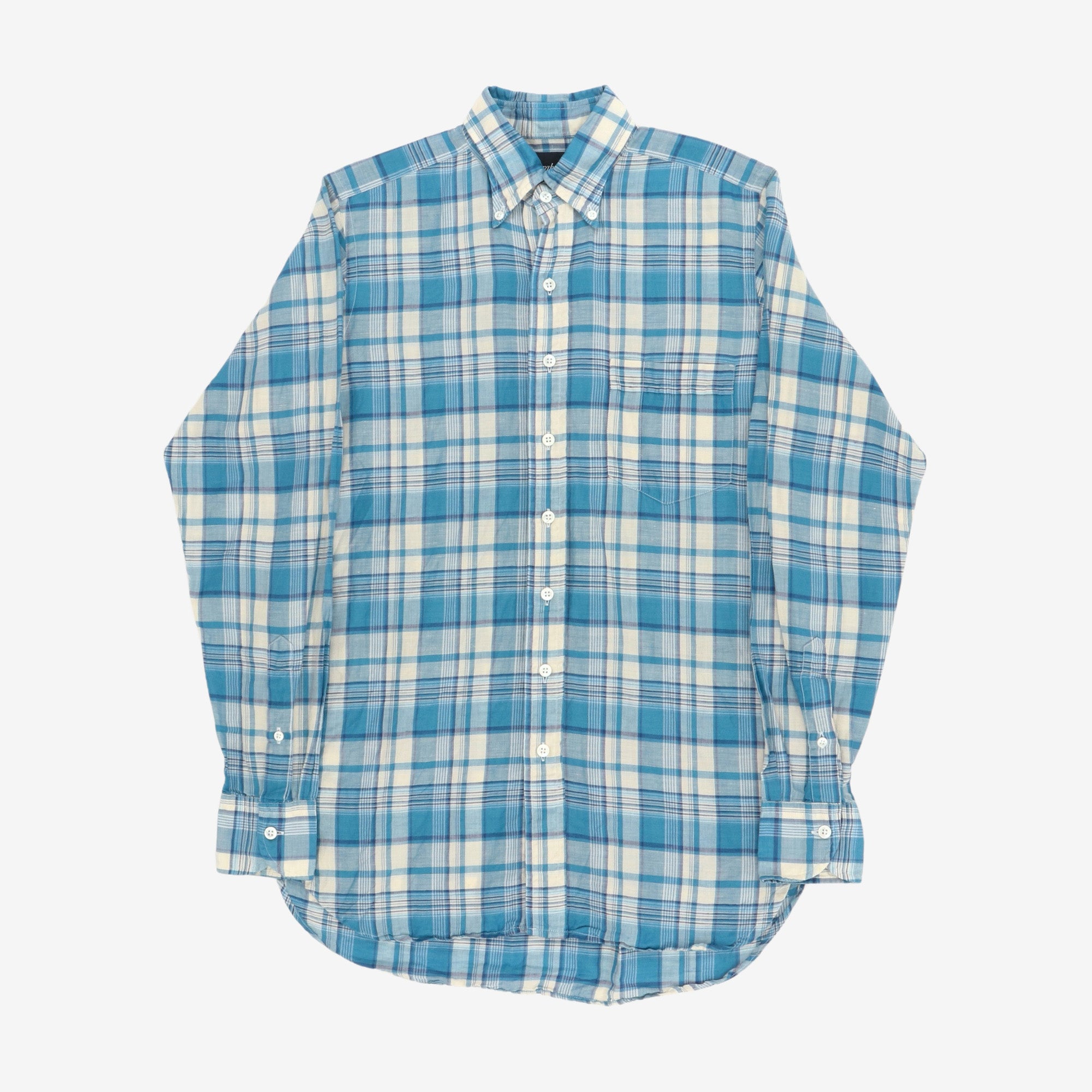 Madras Linen Blend Shirt