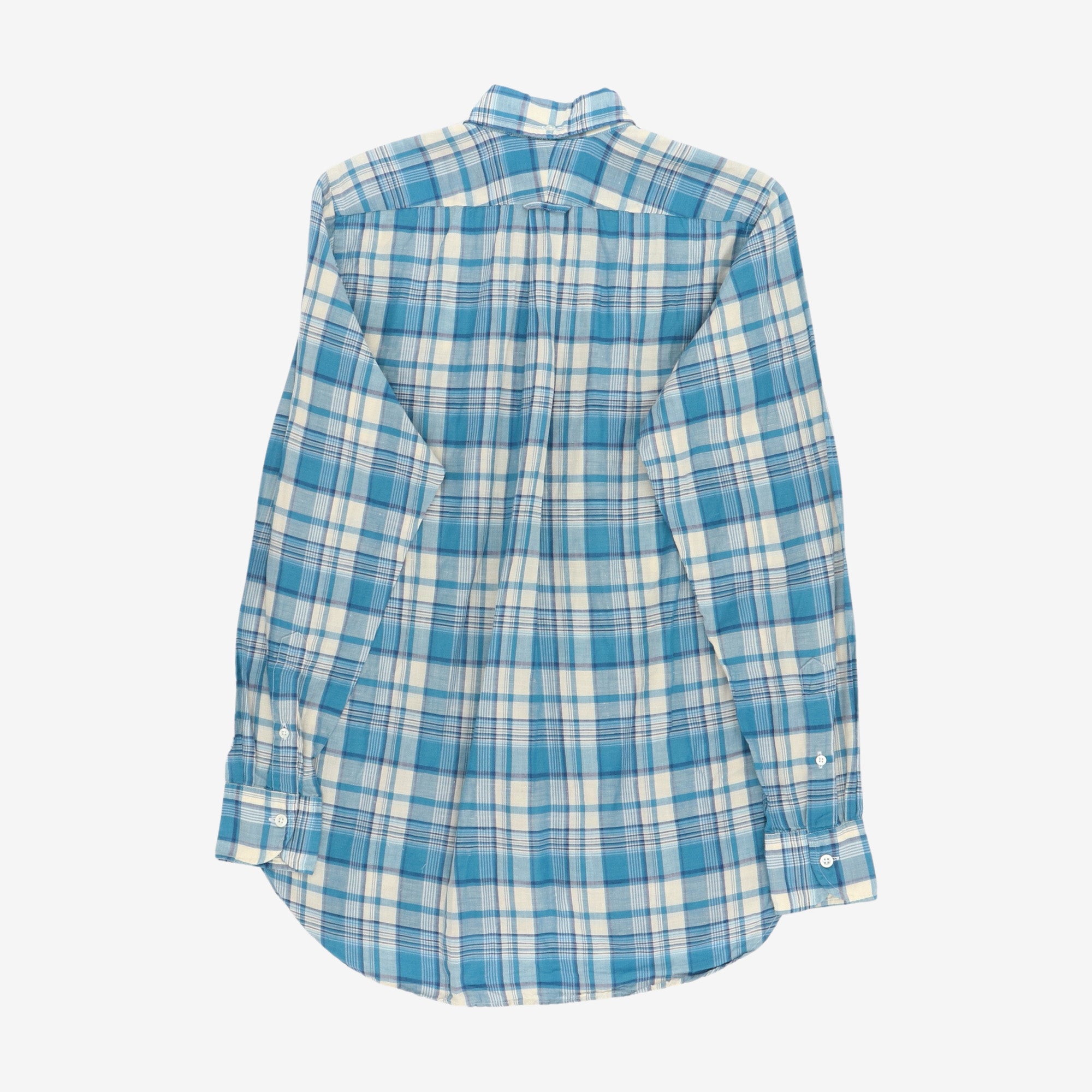 Madras Linen Blend Shirt