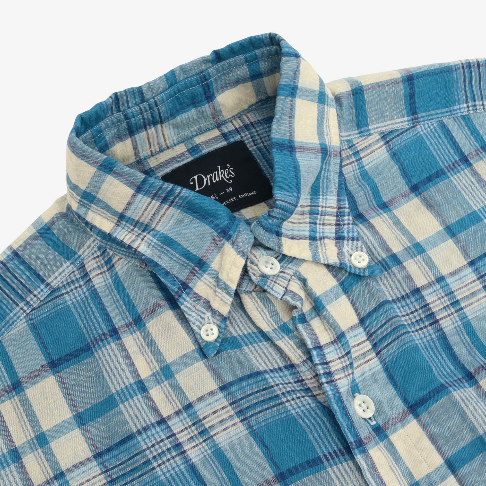 Madras Linen Blend Shirt