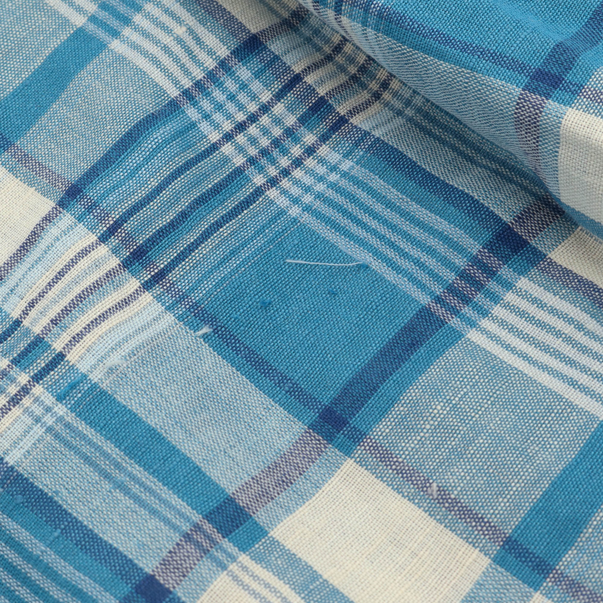 Madras Linen Blend Shirt