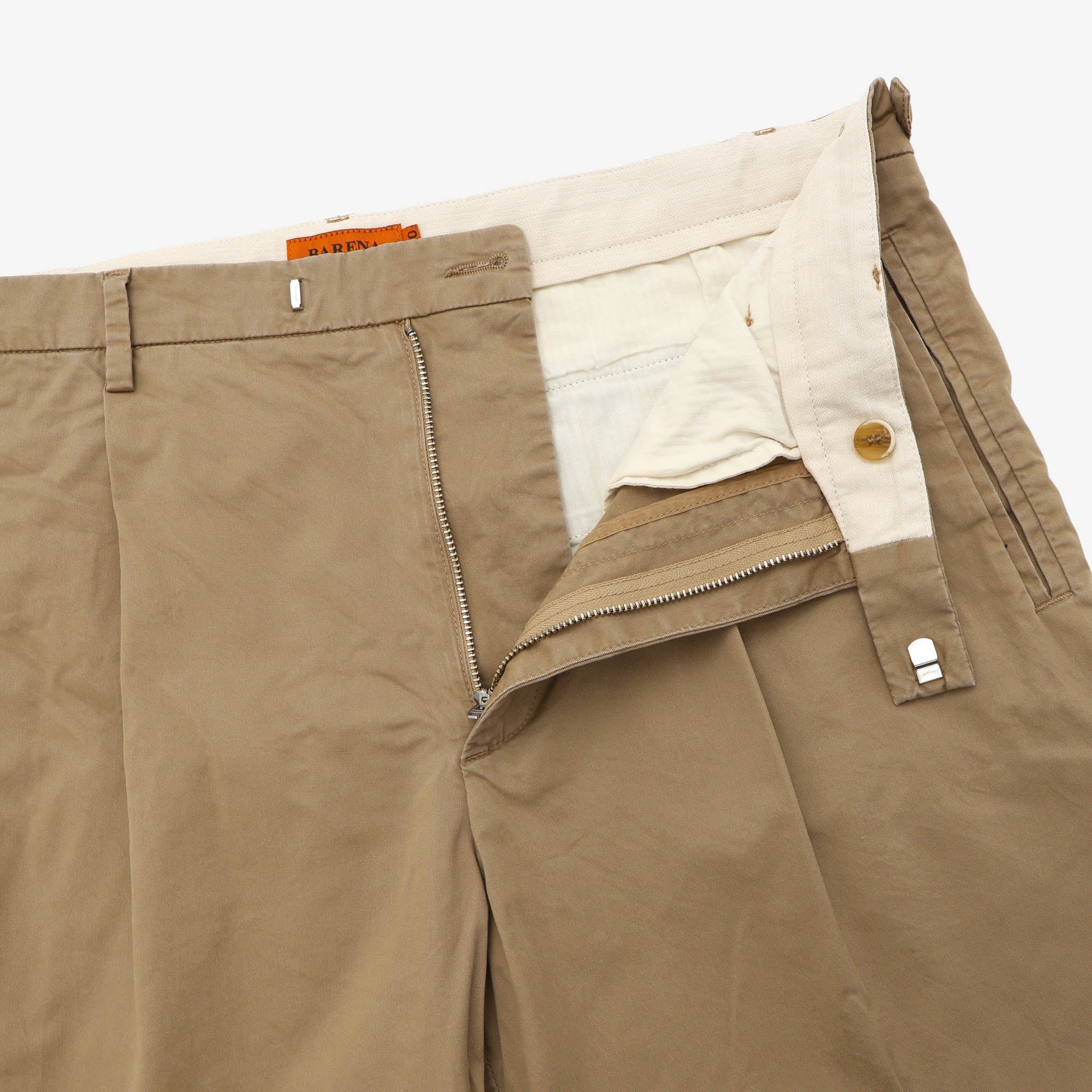 Pleated Chino Trousers (34W X 30.5L)