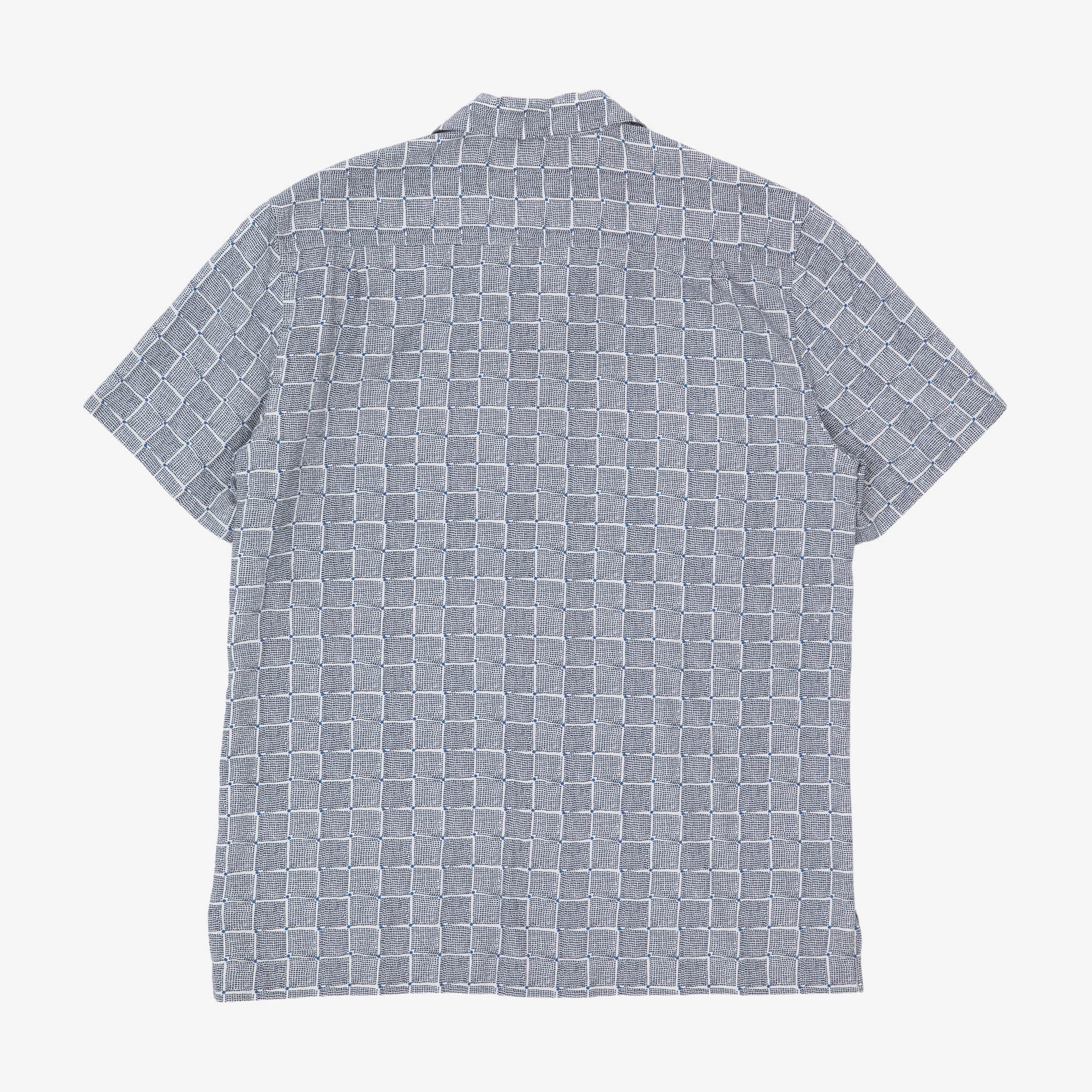 Camp Collar Check Print Shirt