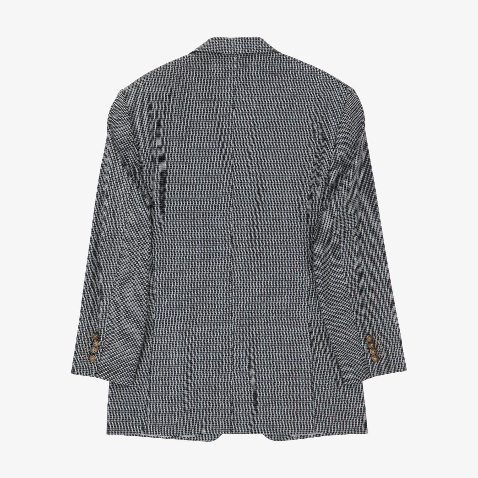 Silk Houndstooth Blazer