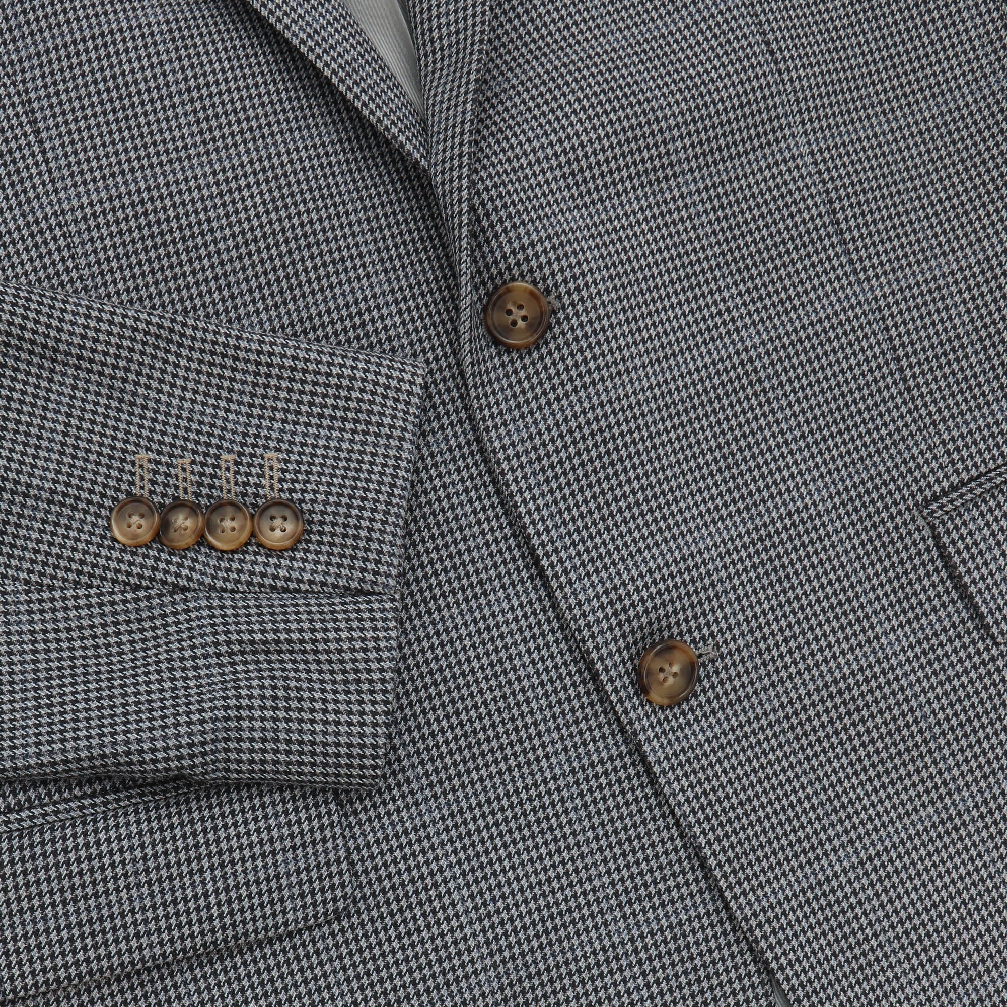 Silk Houndstooth Blazer