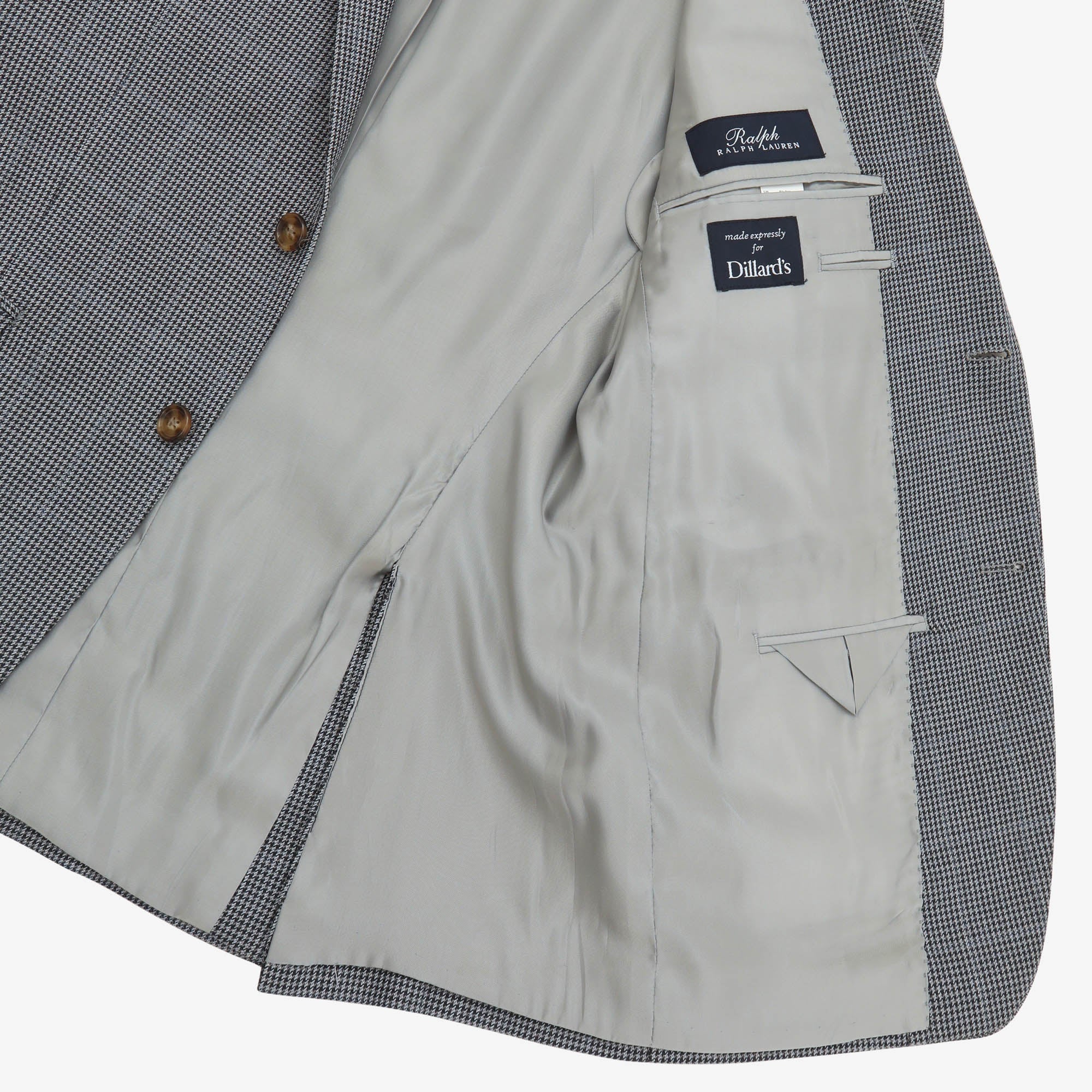 Silk Houndstooth Blazer
