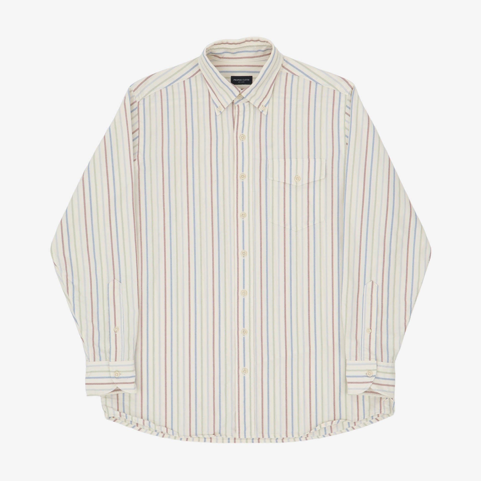 American Pima Fun Stripe Oxford Shirt